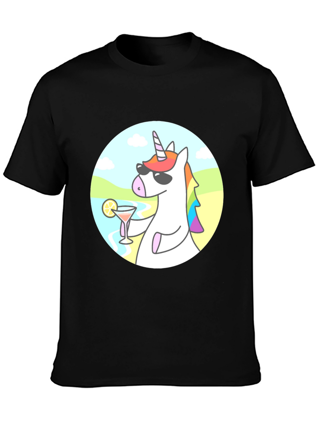 Cool Unicorn Cocktail Graphic Tee