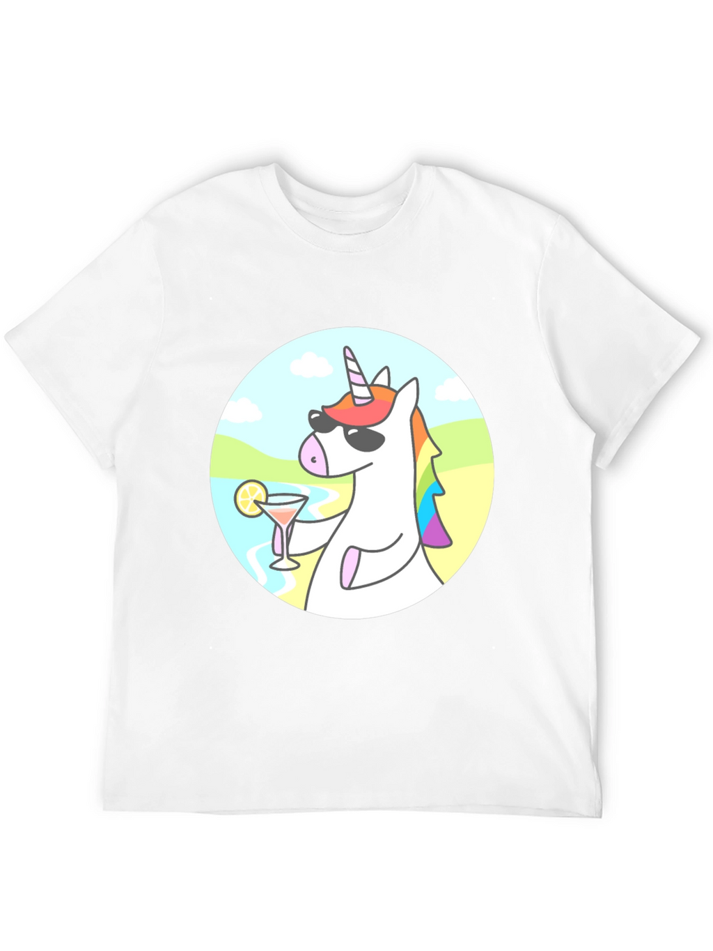 Cool Unicorn Cocktail Graphic Tee