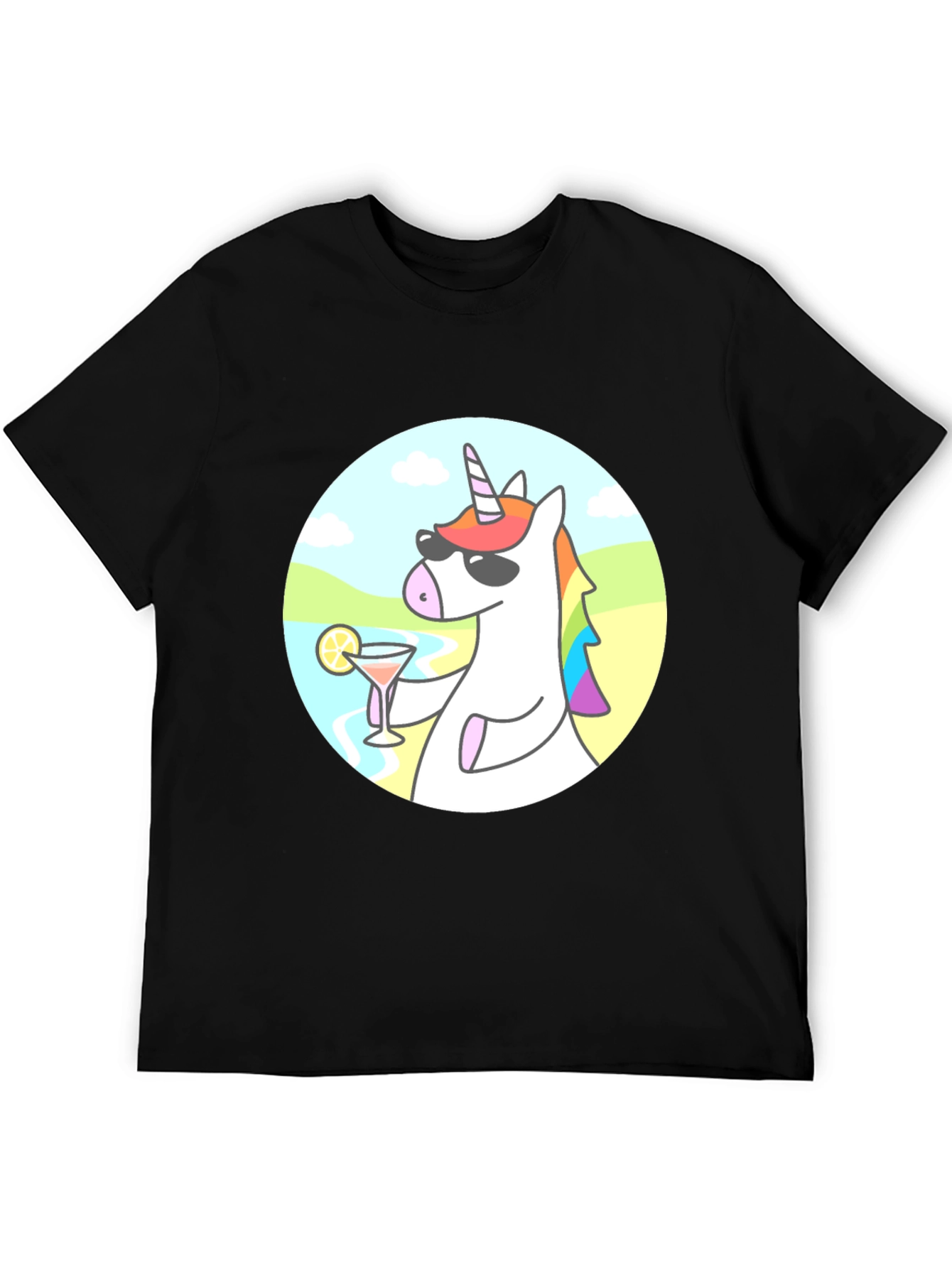 Cool Unicorn Cocktail Graphic Tee