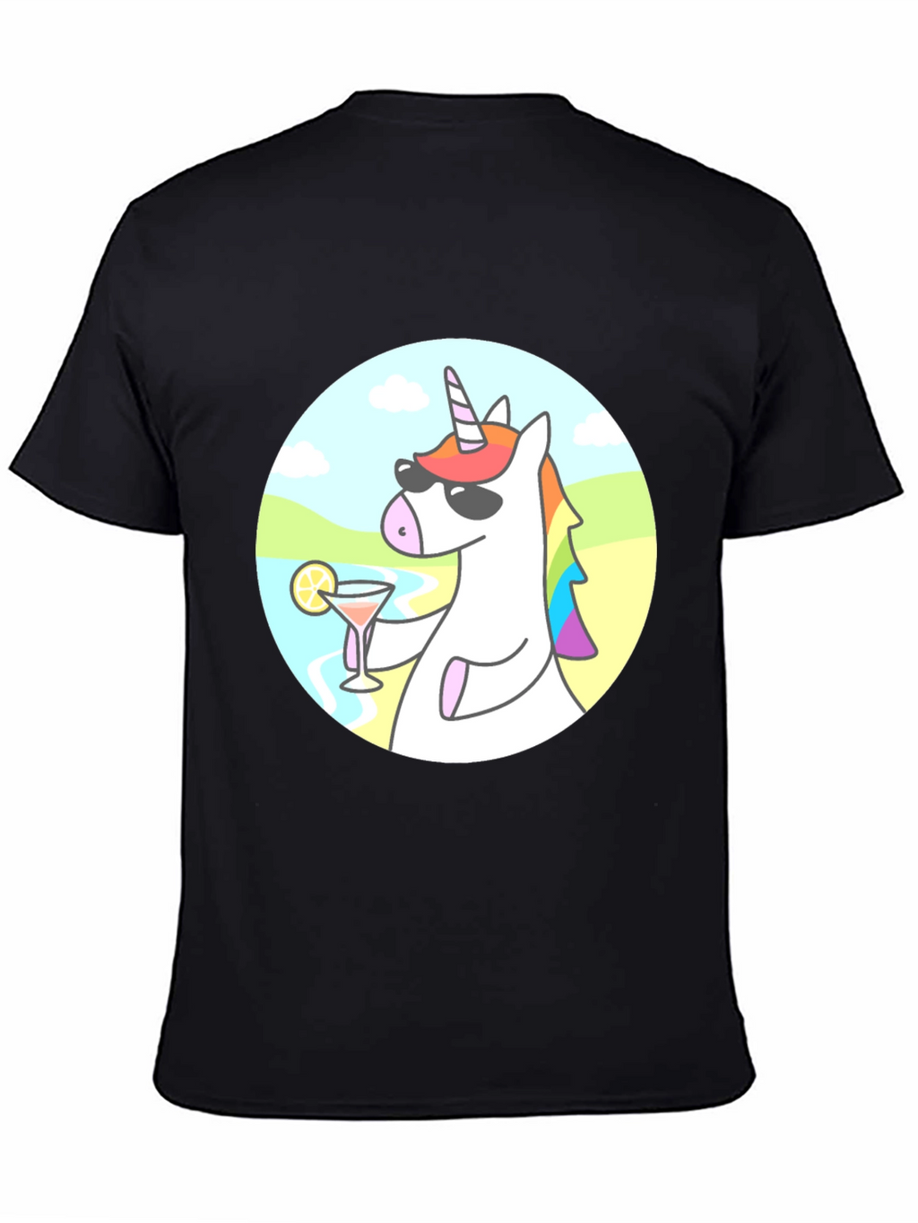 Cool Unicorn Cocktail Graphic Tee
