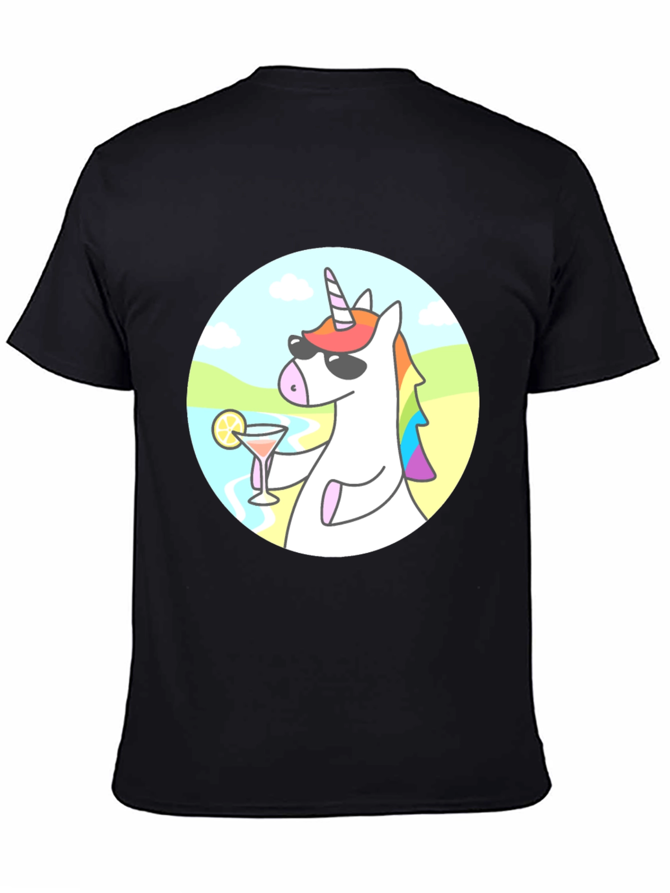 Cool Unicorn Cocktail Graphic Tee