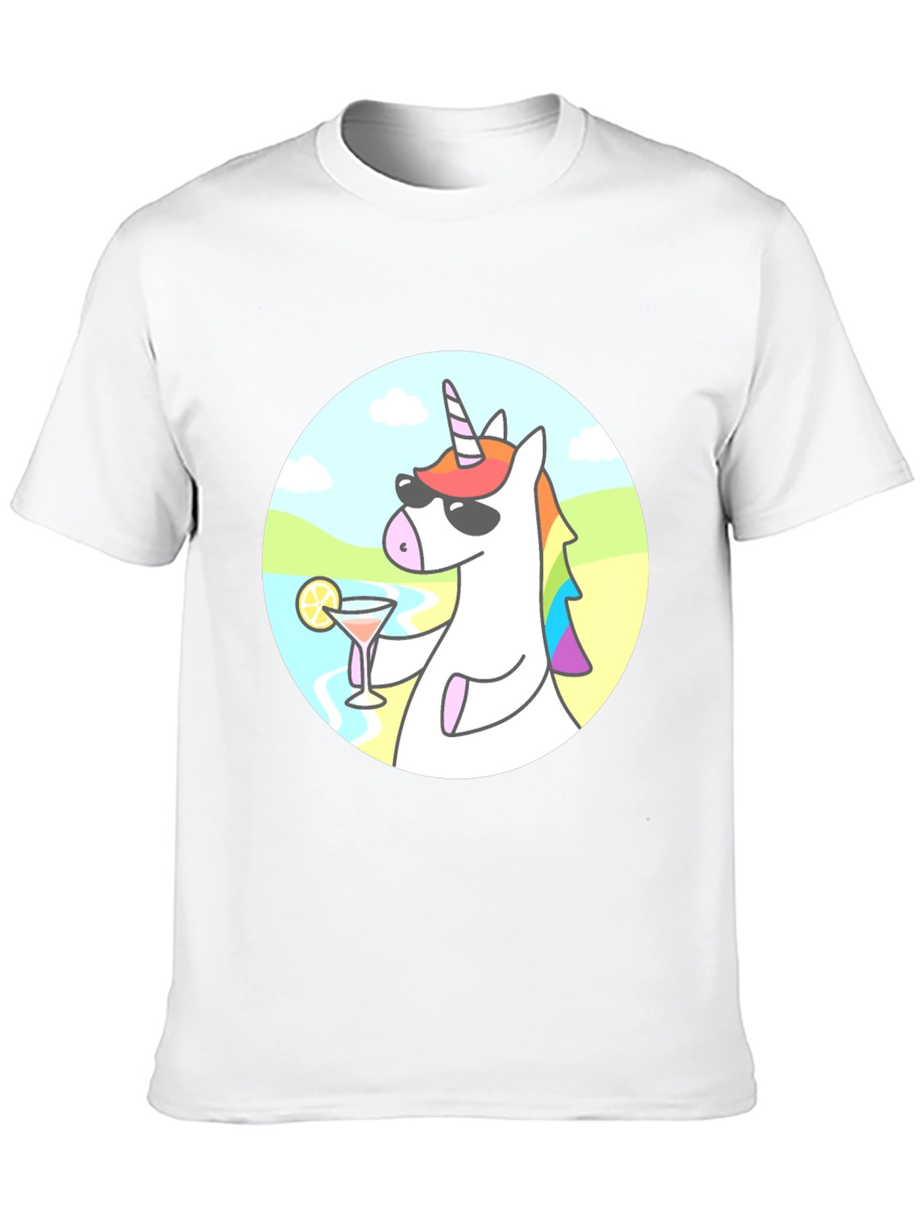 Cool Unicorn Cocktail Graphic Tee