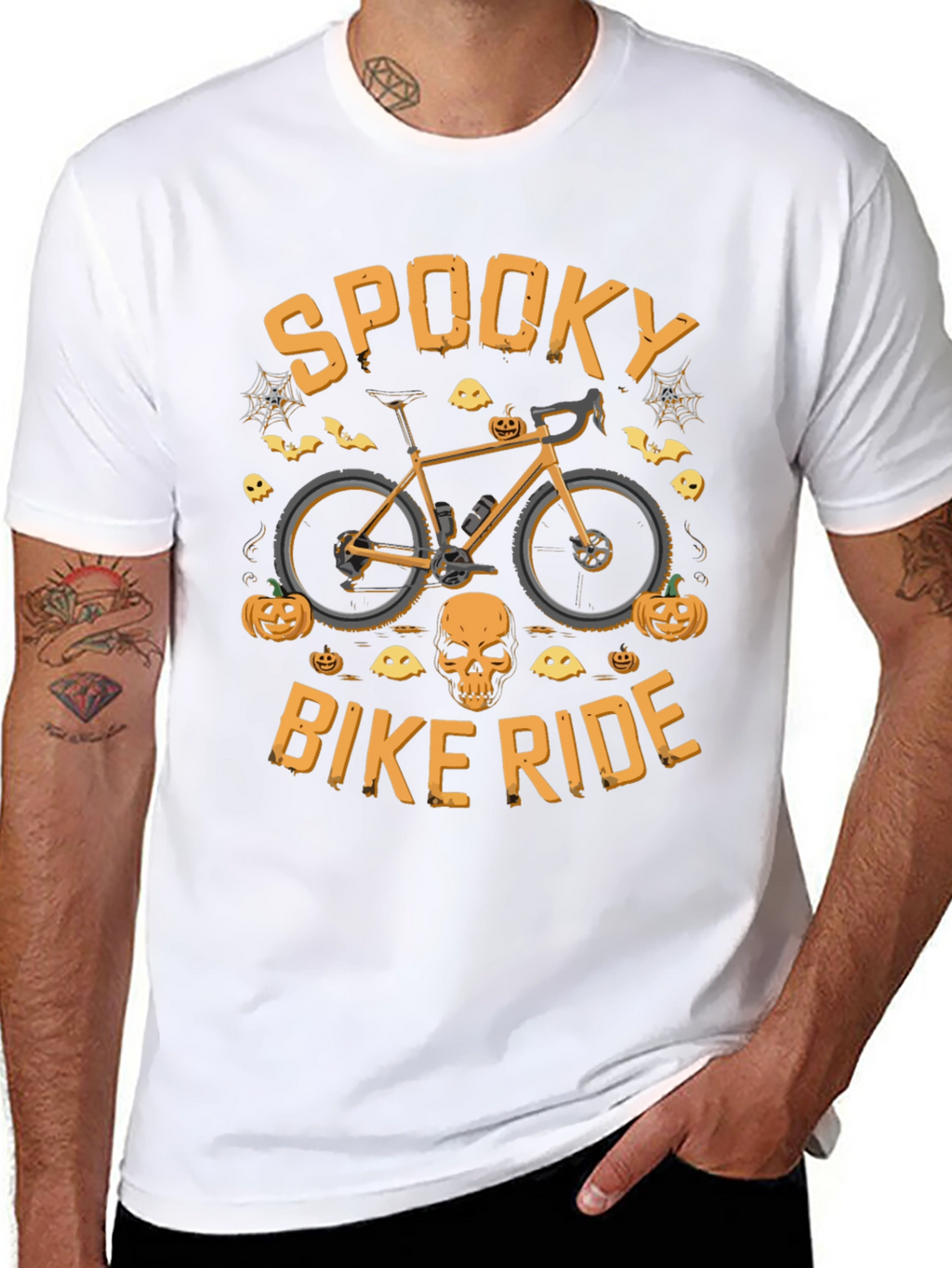 Spooky Bike Ride Halloween Graphic Tee