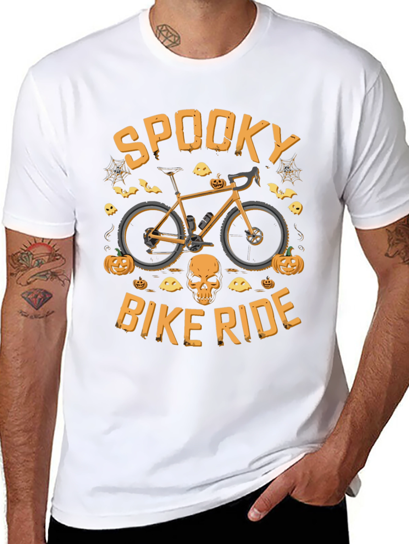Spooky Bike Ride Halloween Graphic Tee