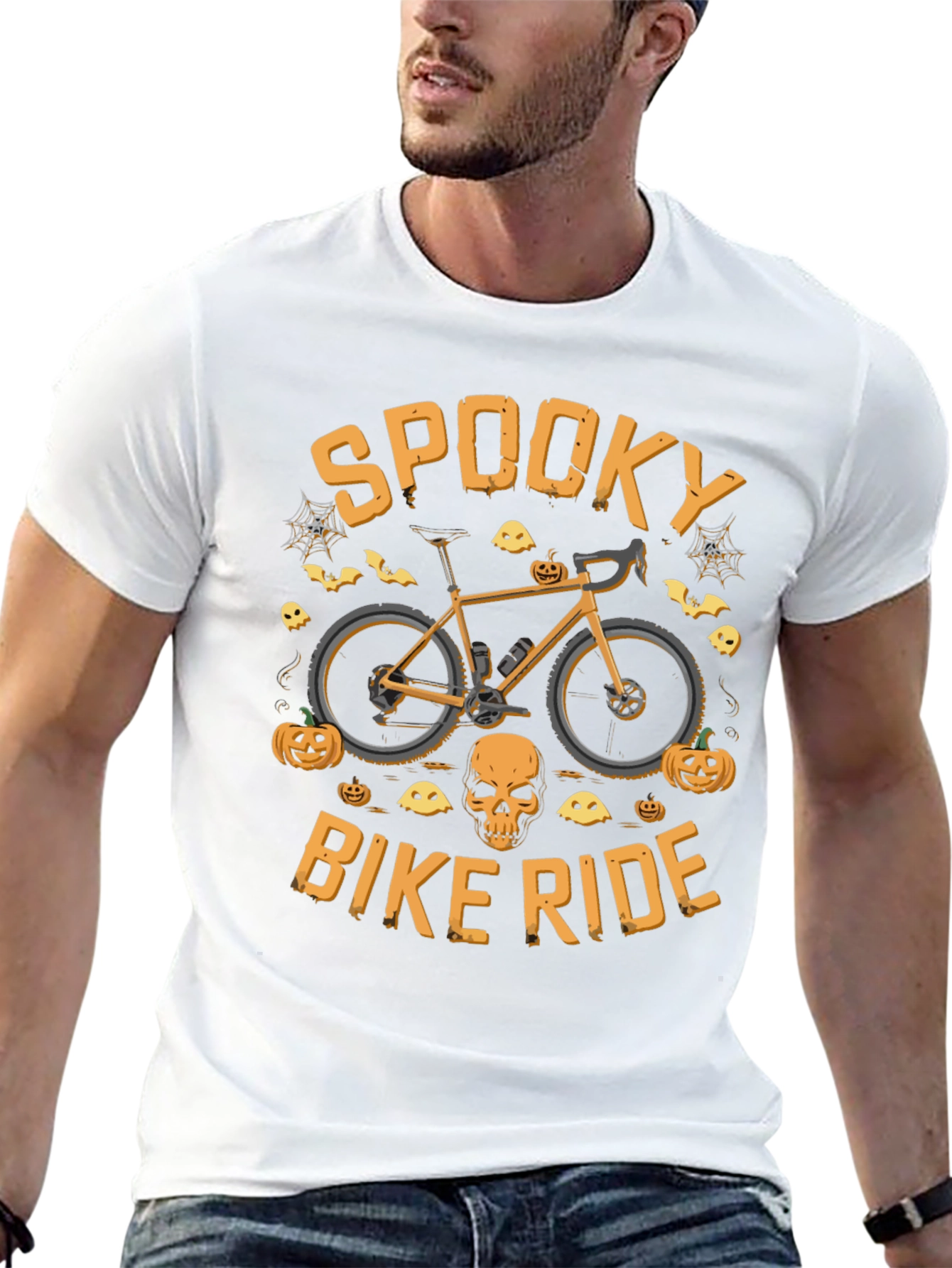 Spooky Bike Ride Halloween Graphic Tee