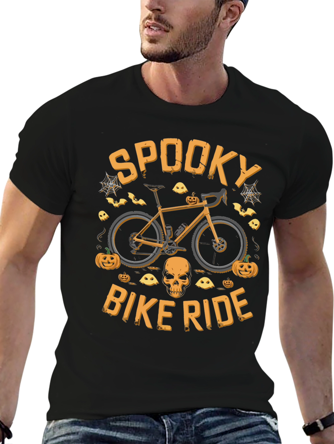 Spooky Bike Ride Halloween Graphic Tee