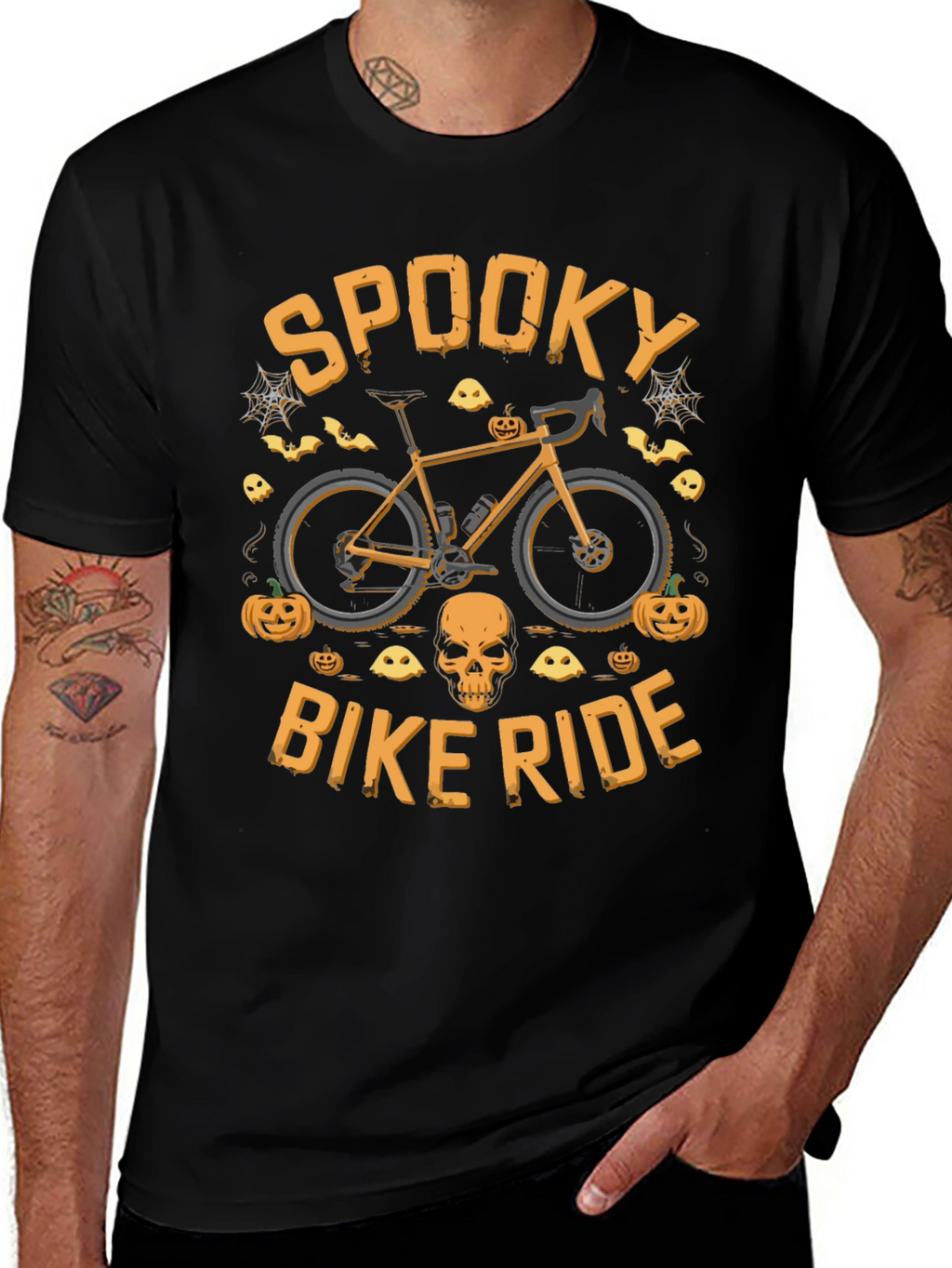 Spooky Bike Ride Halloween Graphic Tee