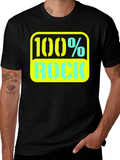 100% Rock Graphic Tee - Bold Style