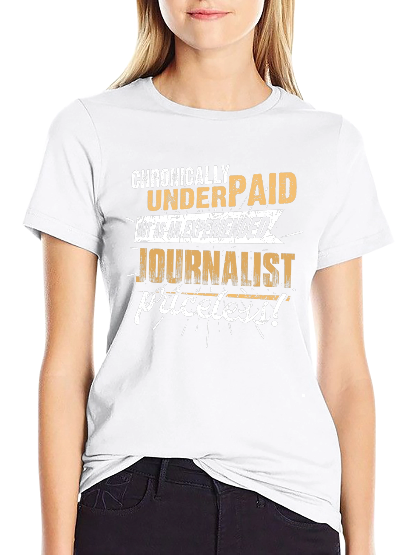 Chronically Underpaid Journalist Novelty T-Shirt