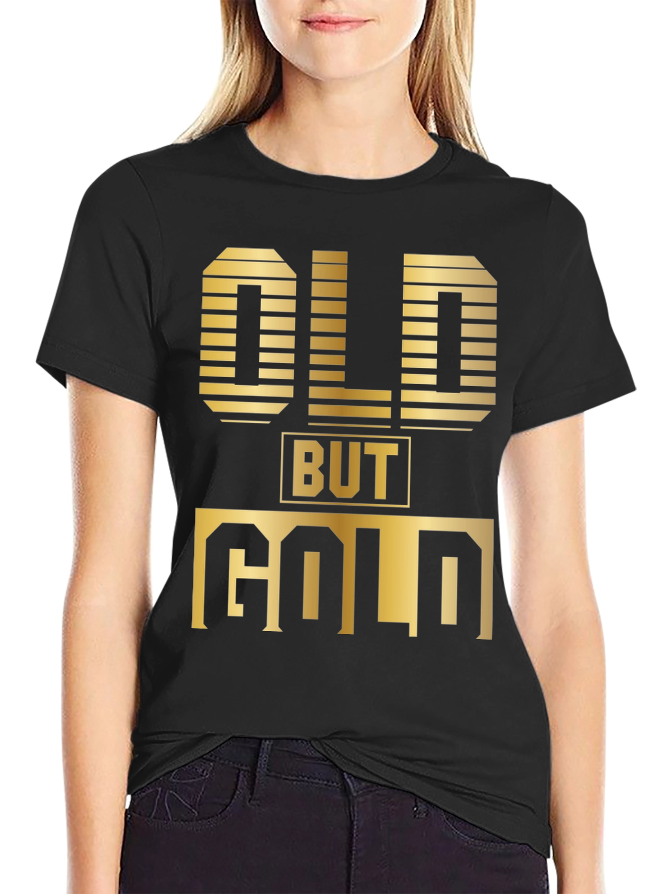 Old But Gold T-Shirt - Black Graphic Tee