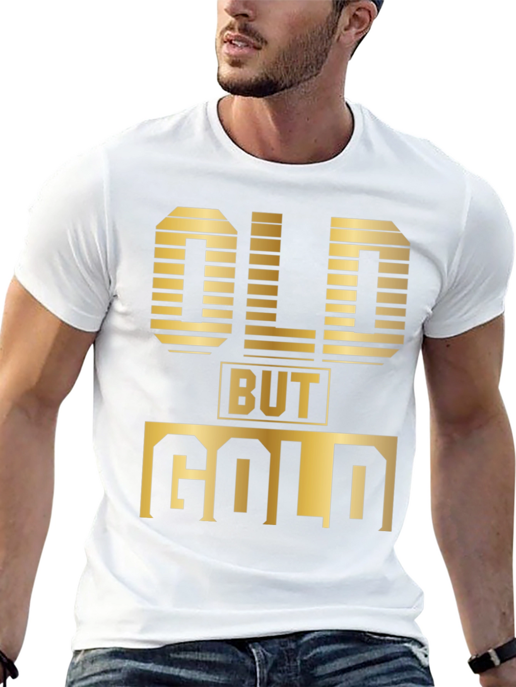 Old But Gold T-Shirt - Black Graphic Tee