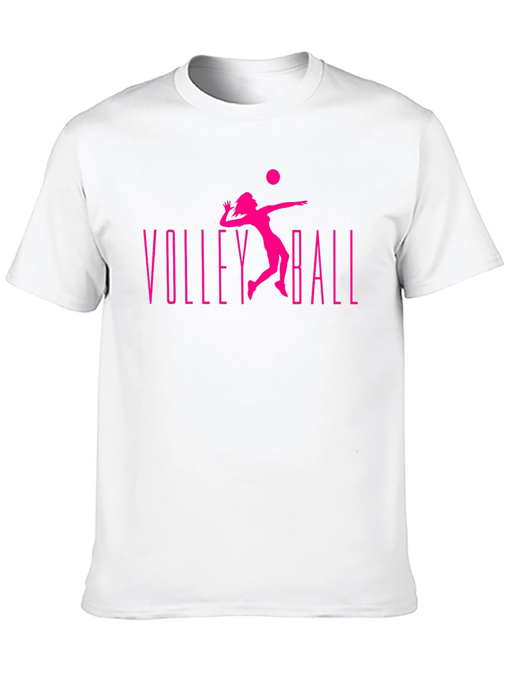 Volleyball Graphic Tee - Black Cotton T-Shirt