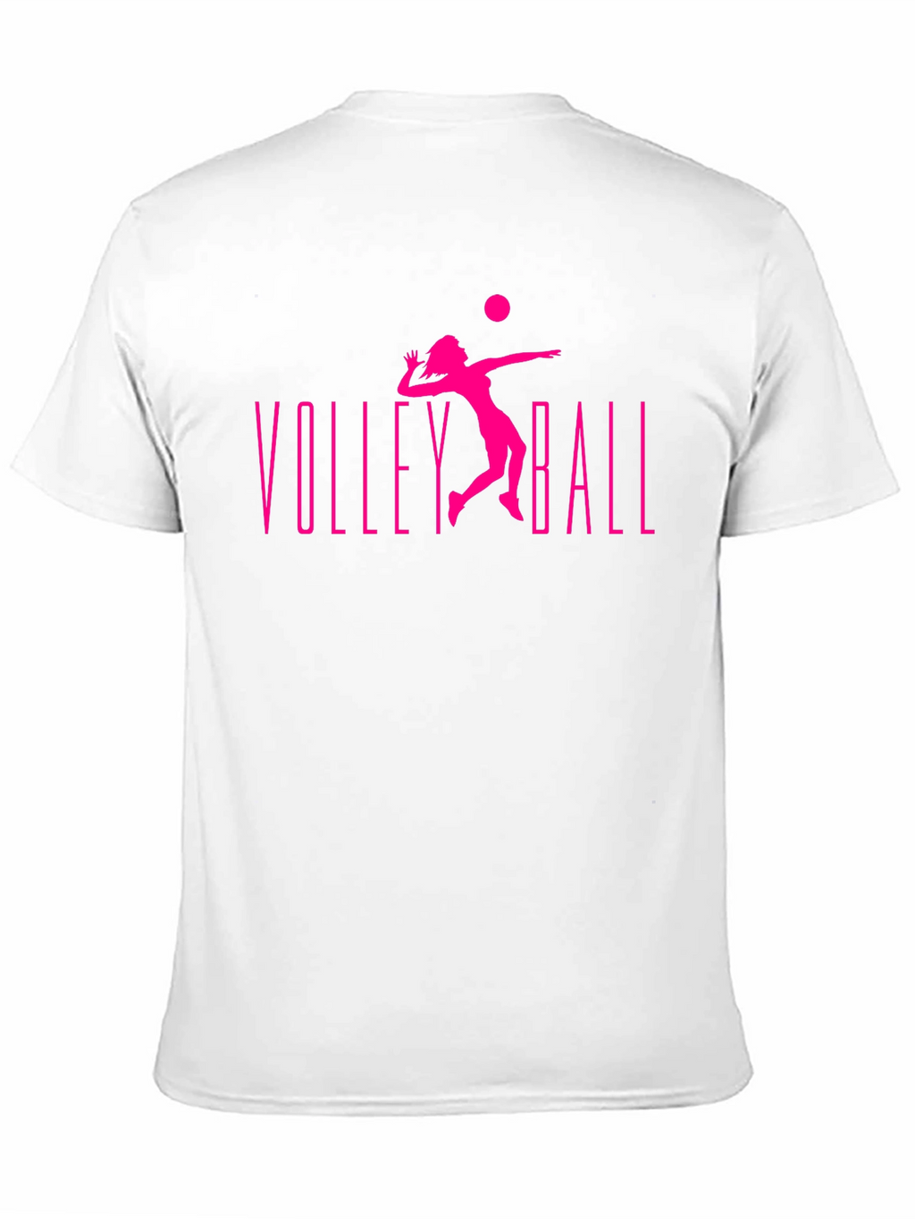 Volleyball Graphic Tee - Black Cotton T-Shirt