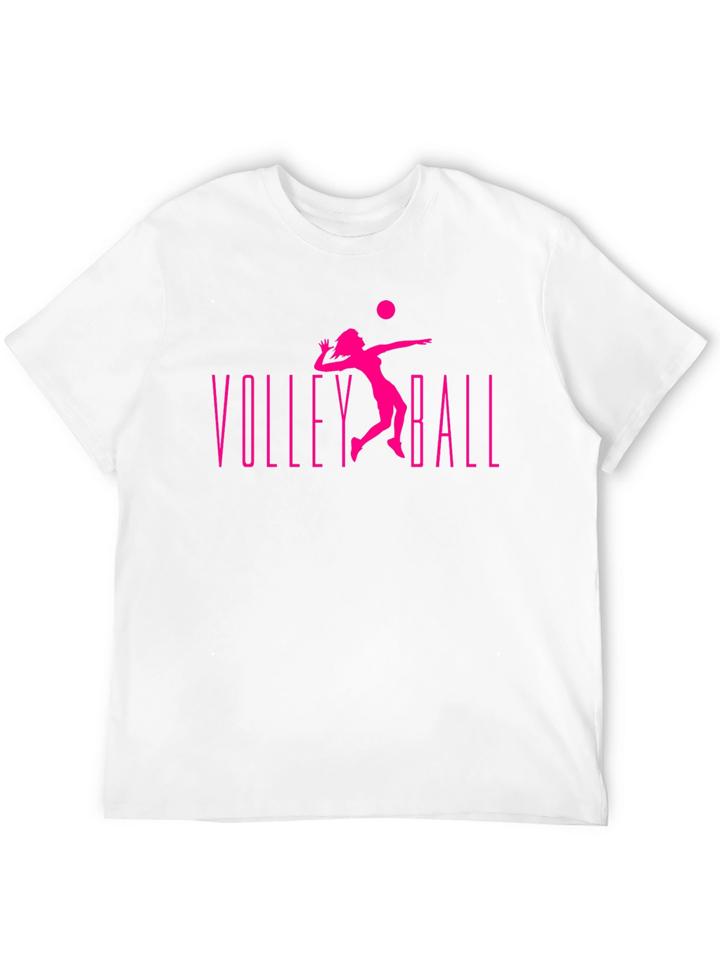 Volleyball Graphic Tee - Black Cotton T-Shirt