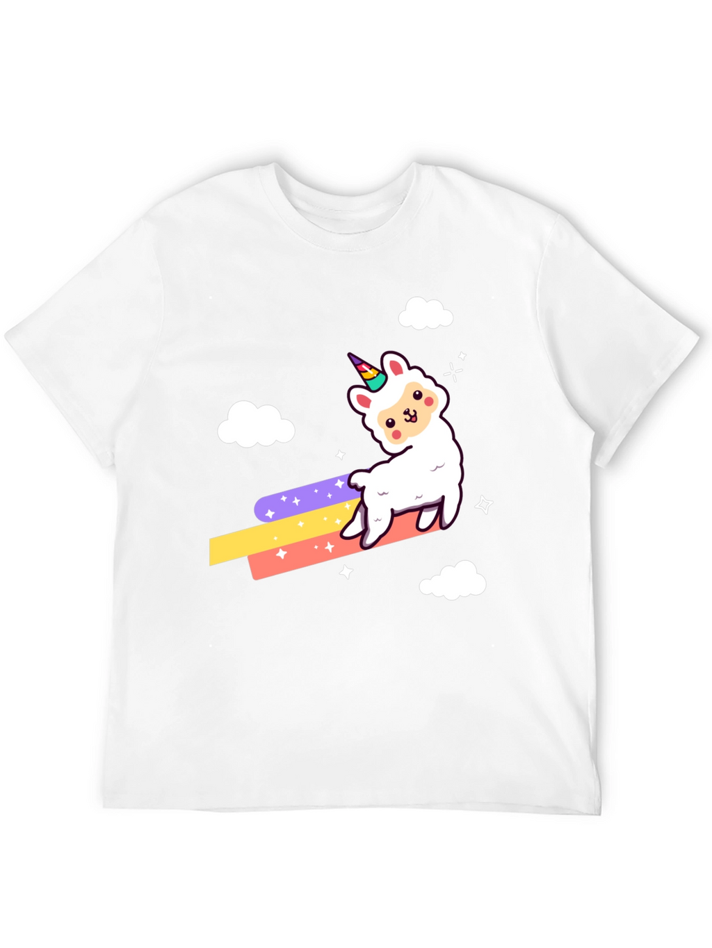 Llama Unicorn Rainbow T-Shirt