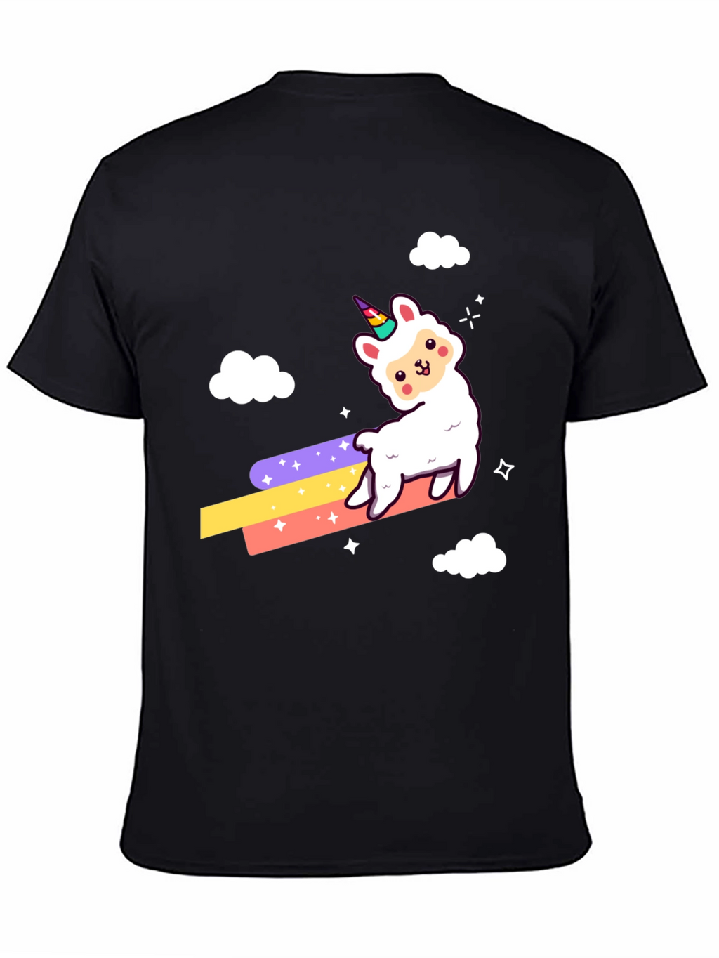Llama Unicorn Rainbow T-Shirt