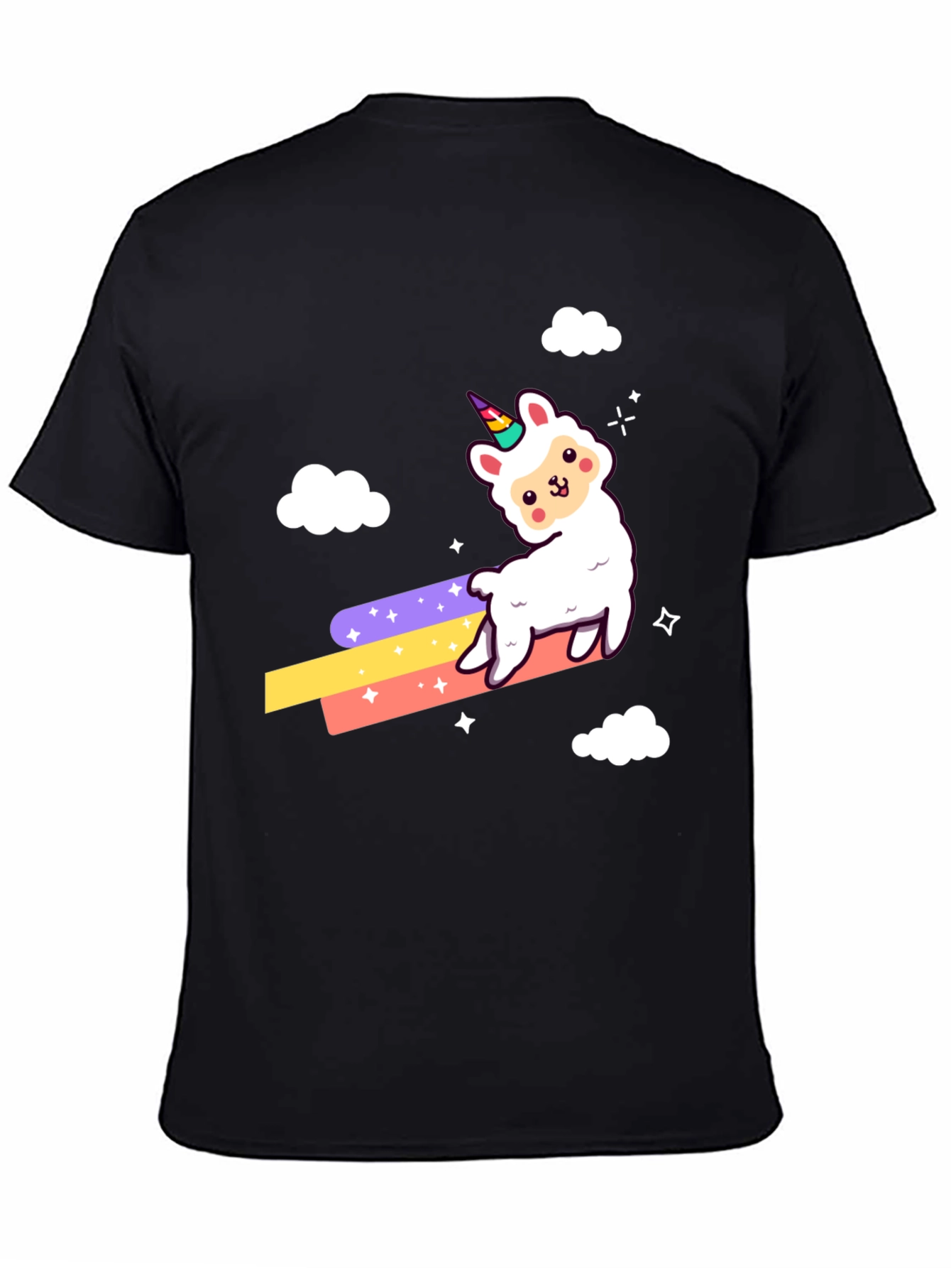 Llama Unicorn Rainbow T-Shirt