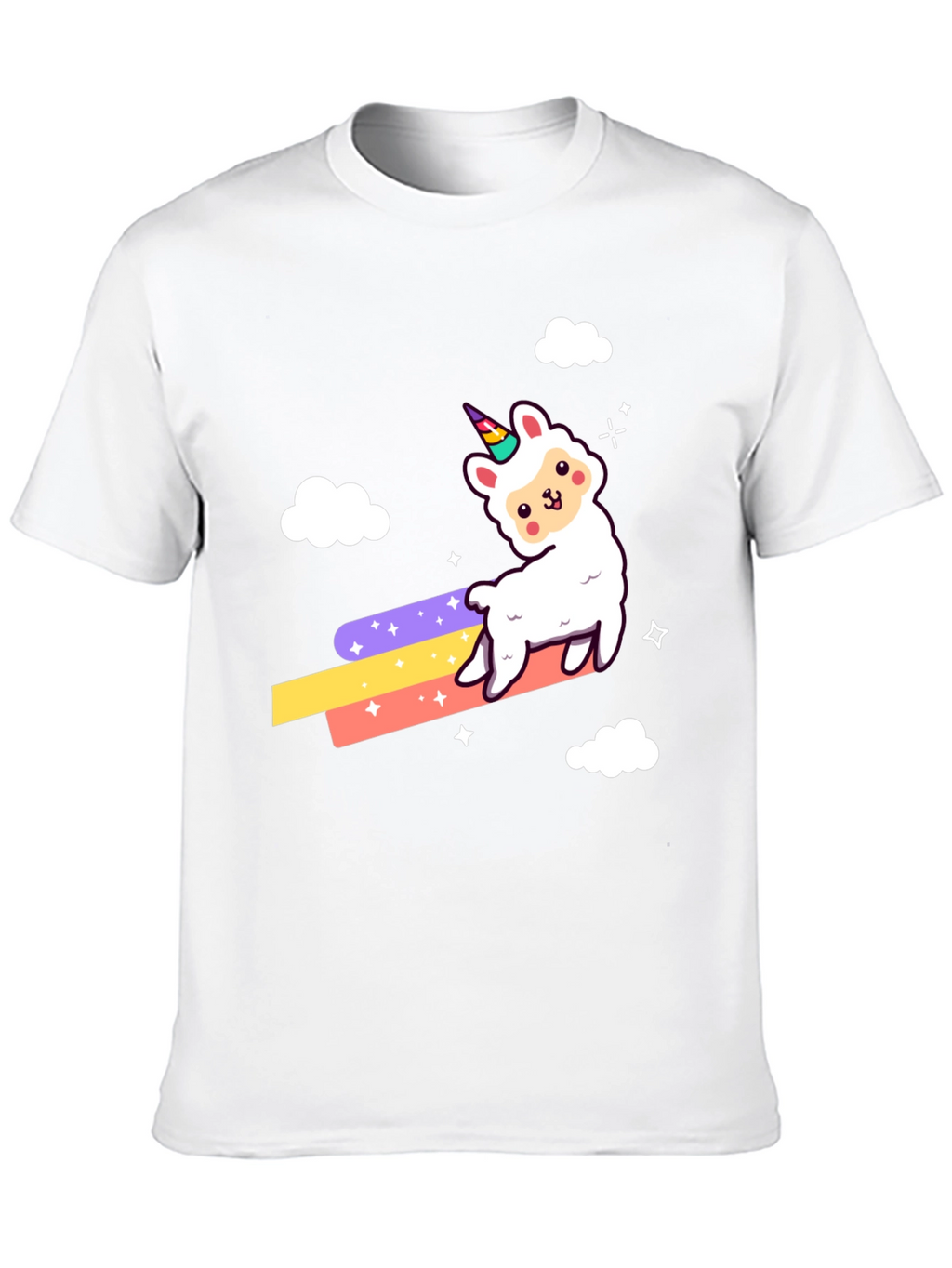 Llama Unicorn Rainbow T-Shirt