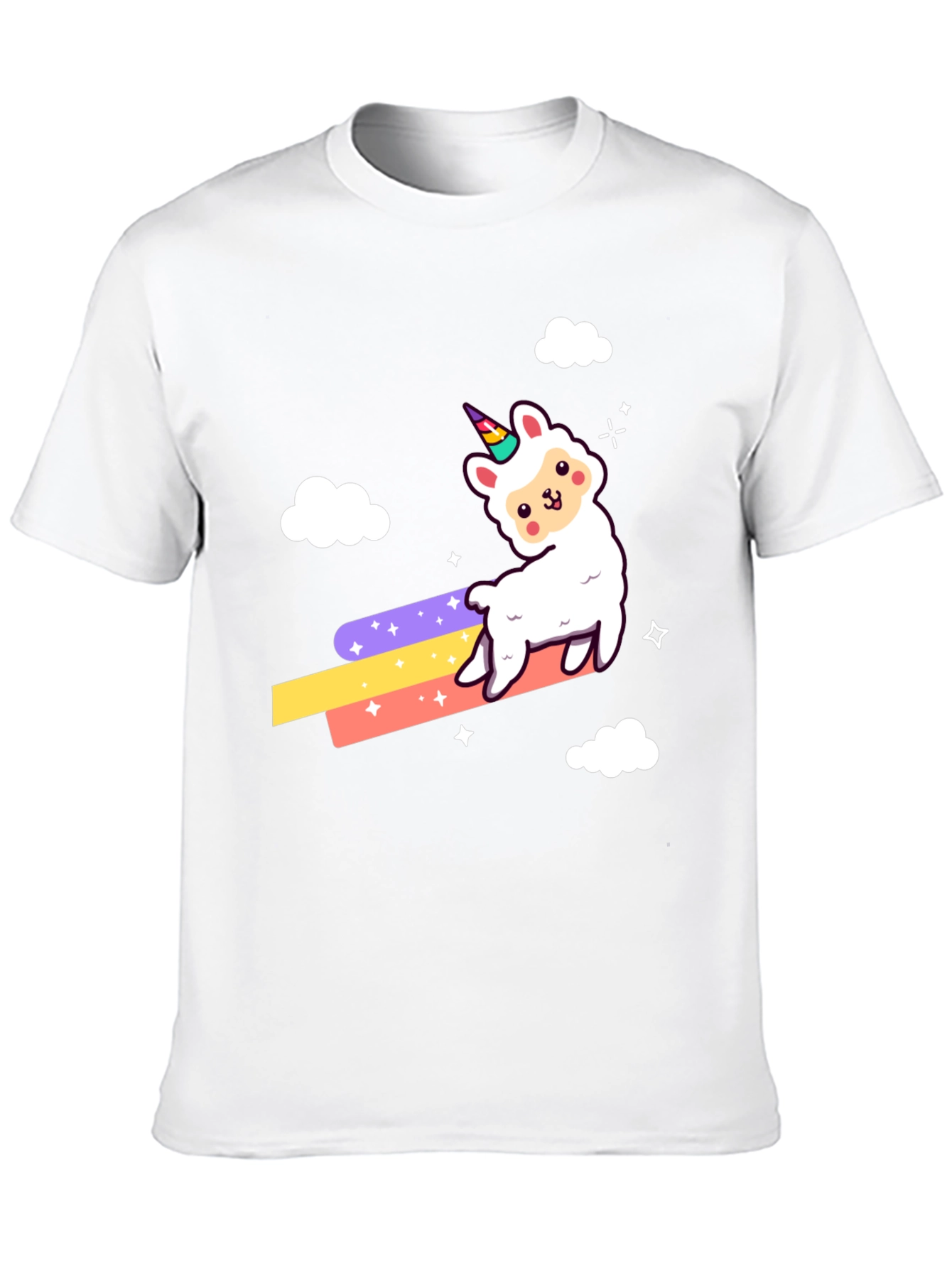 Llama Unicorn Rainbow T-Shirt