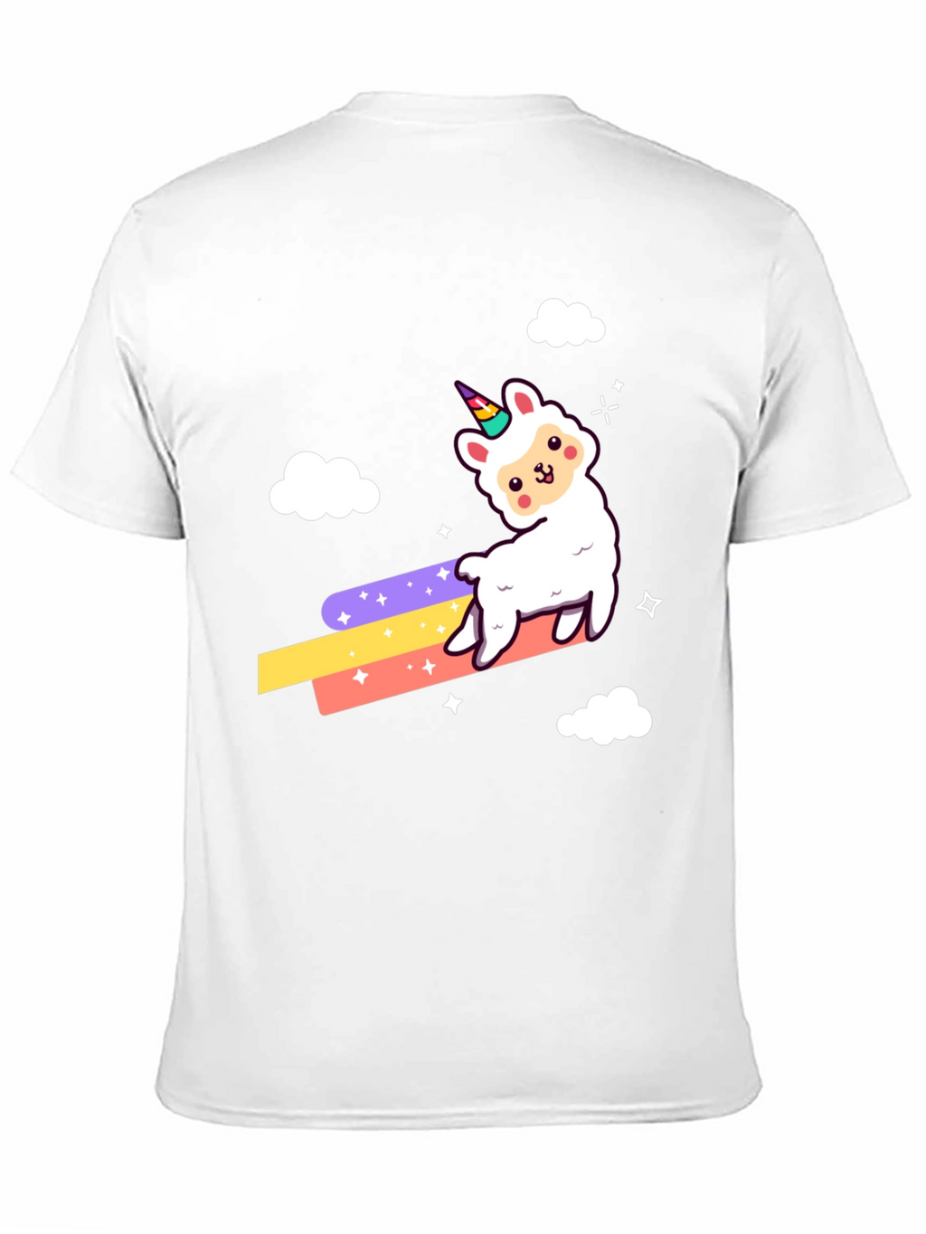 Llama Unicorn Rainbow T-Shirt