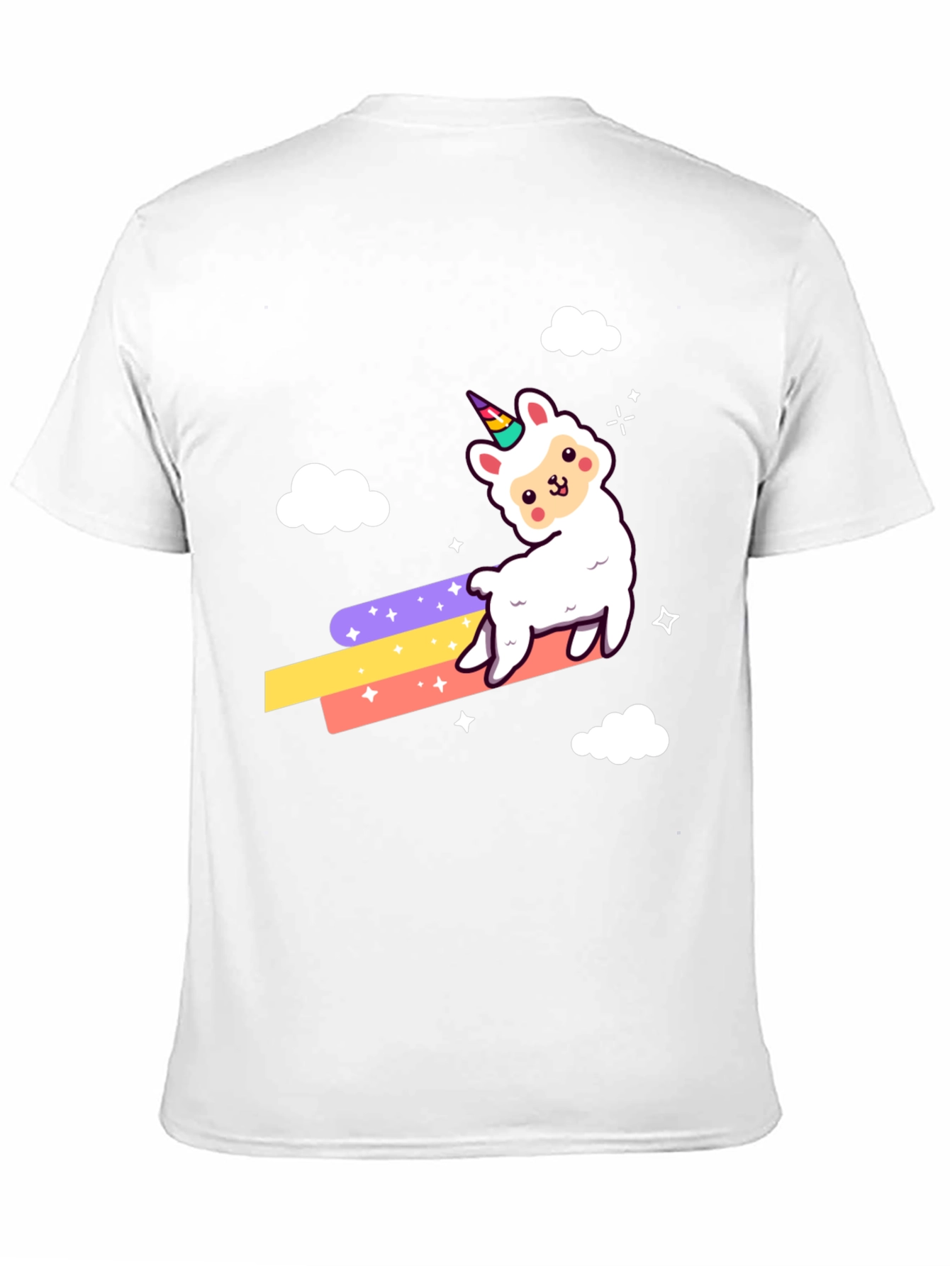 Llama Unicorn Rainbow T-Shirt