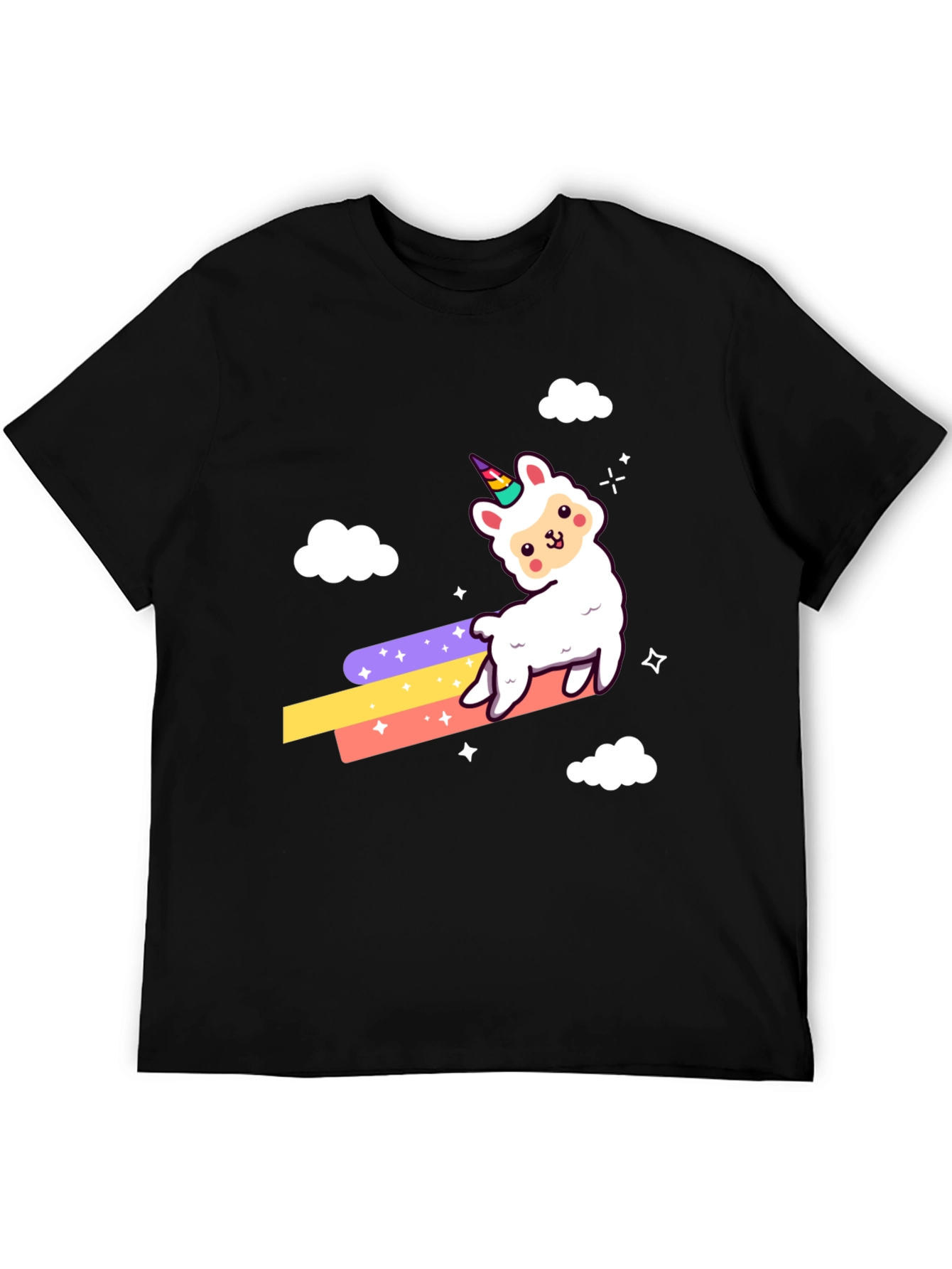 Llama Unicorn Rainbow T-Shirt