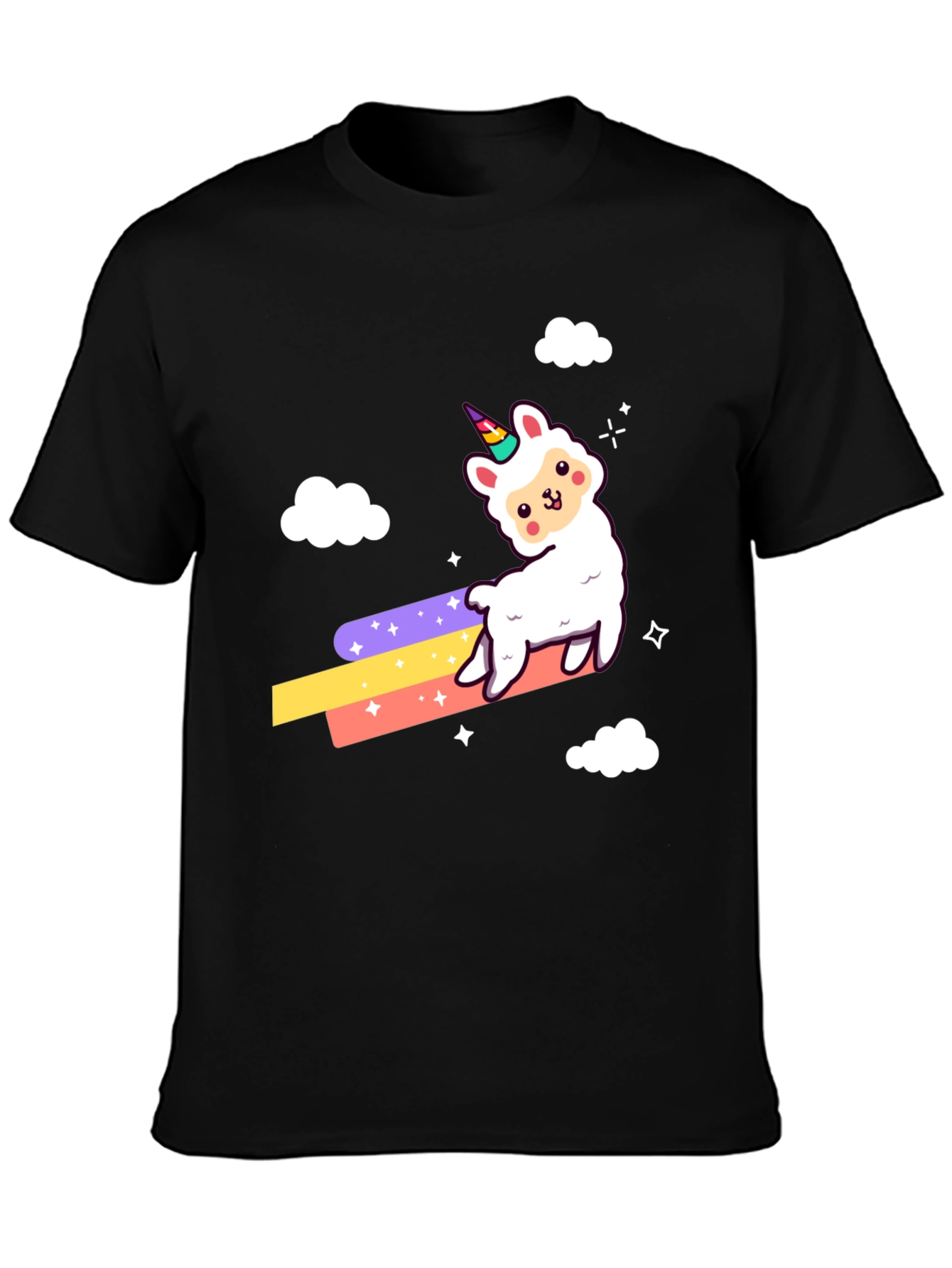 Llama Unicorn Rainbow T-Shirt