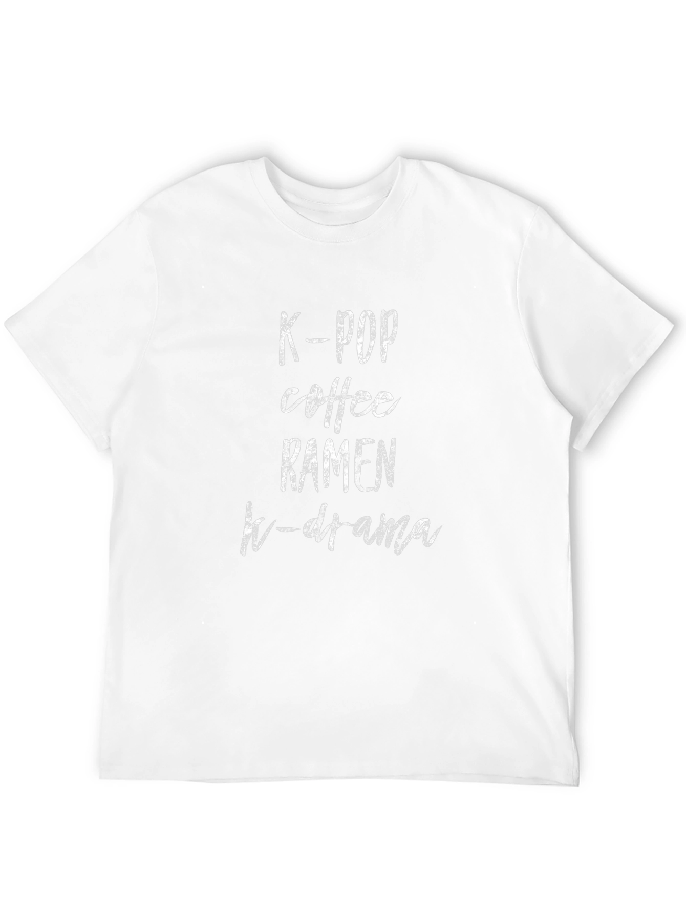 K-Pop Coffee Ramen K-Drama T-Shirt - Trendy Comfort