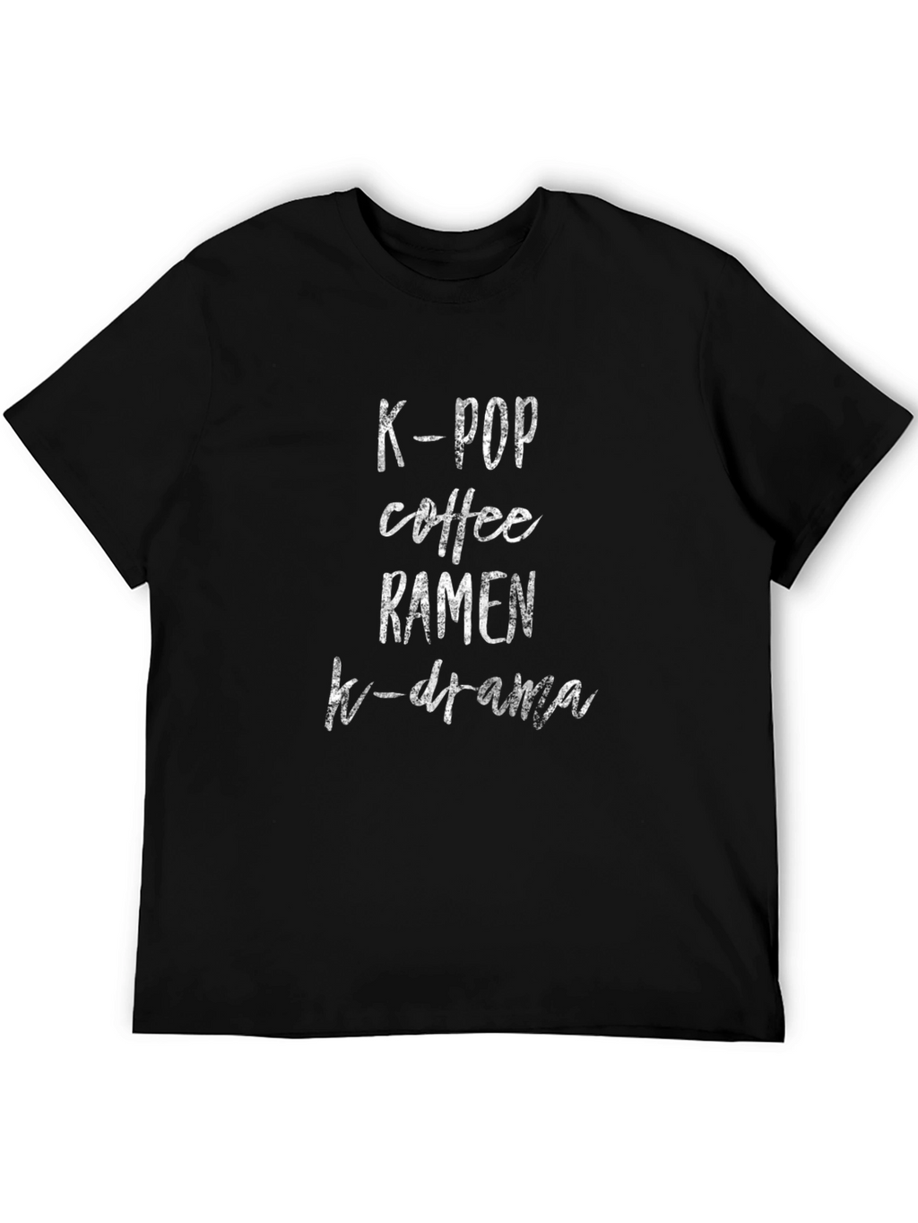 K-Pop Coffee Ramen K-Drama T-Shirt - Trendy Comfort