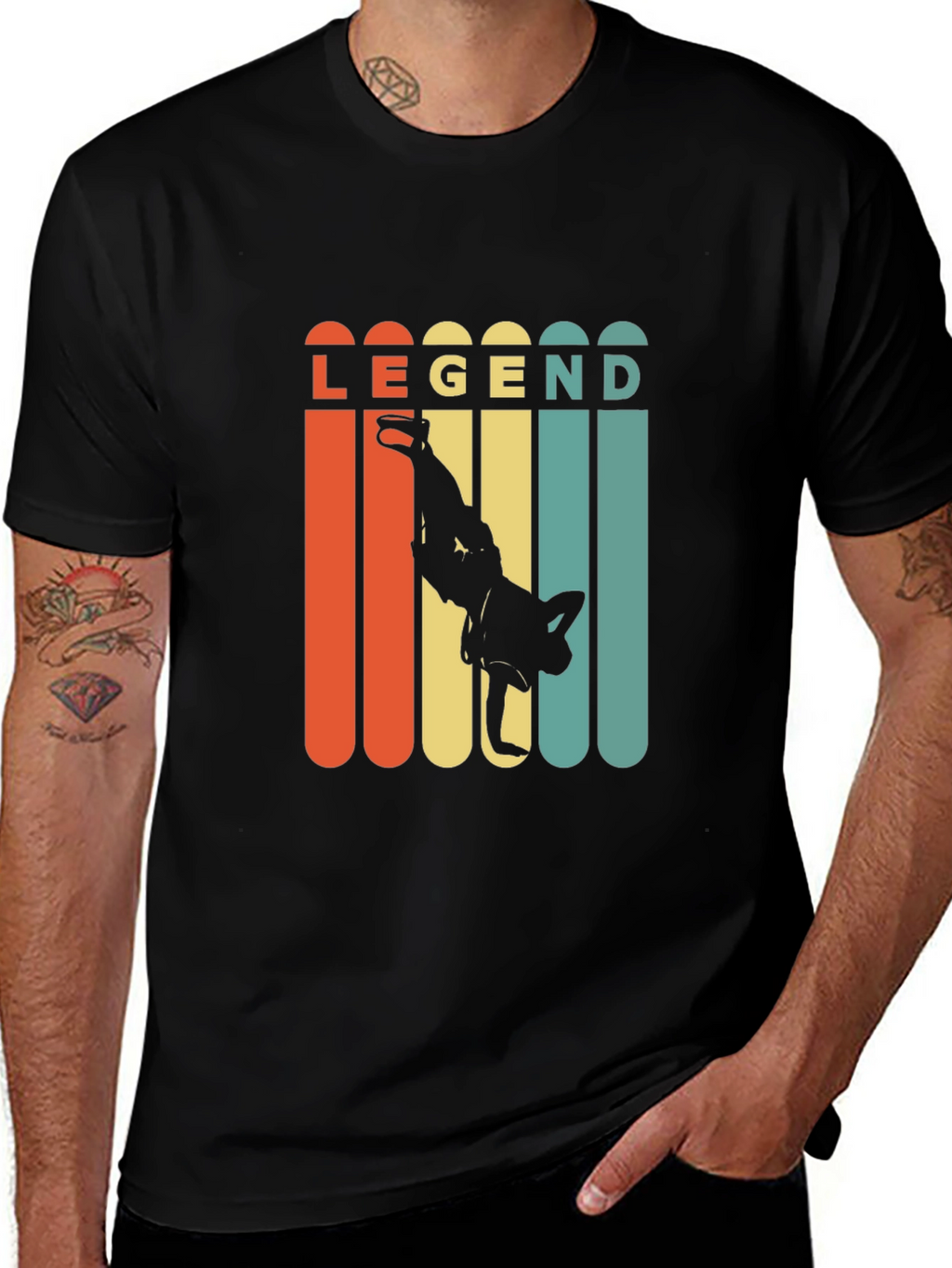 Legend Retro Style Breakdance Black T-Shirt