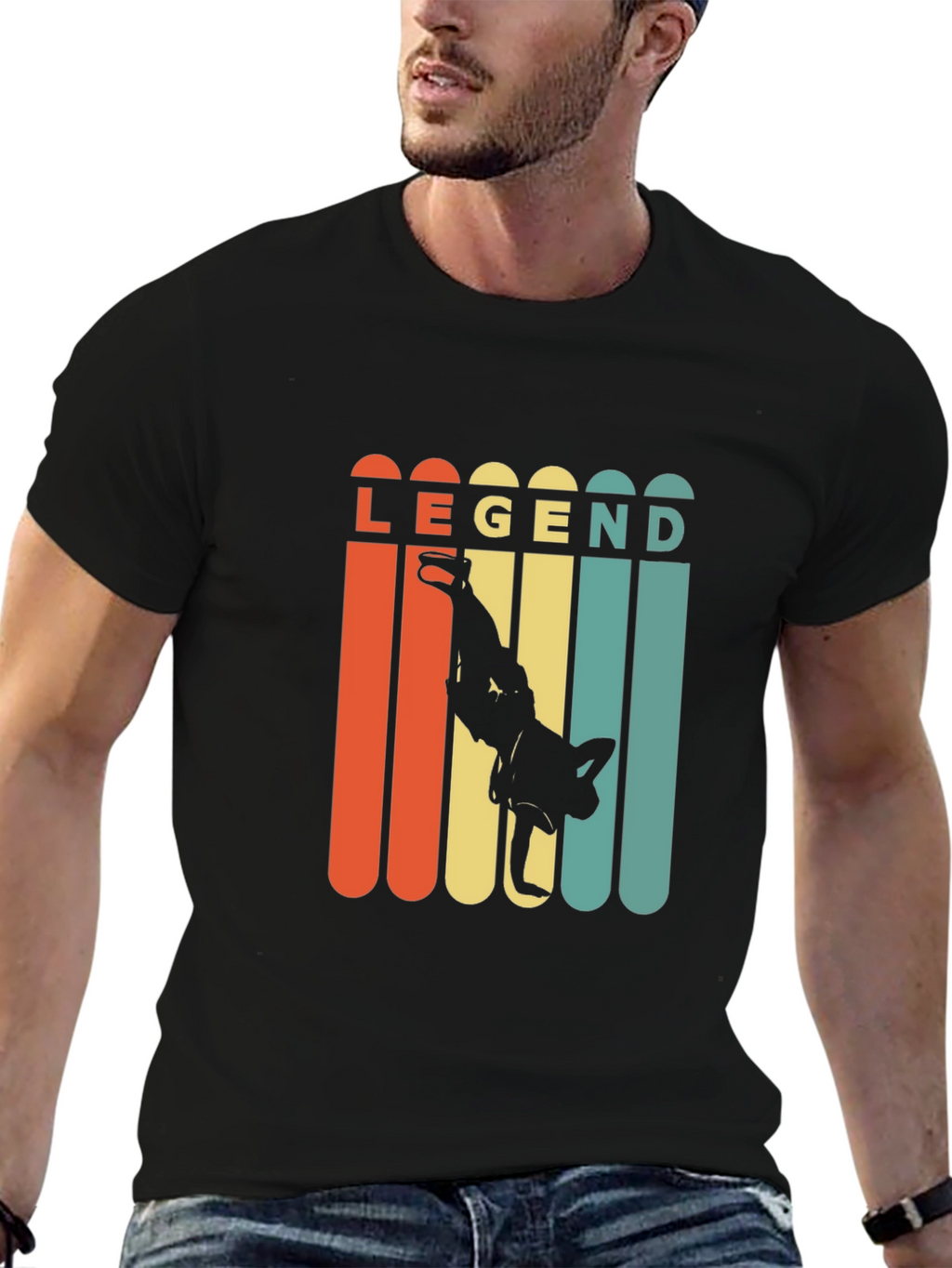 Legend Retro Style Breakdance Black T-Shirt