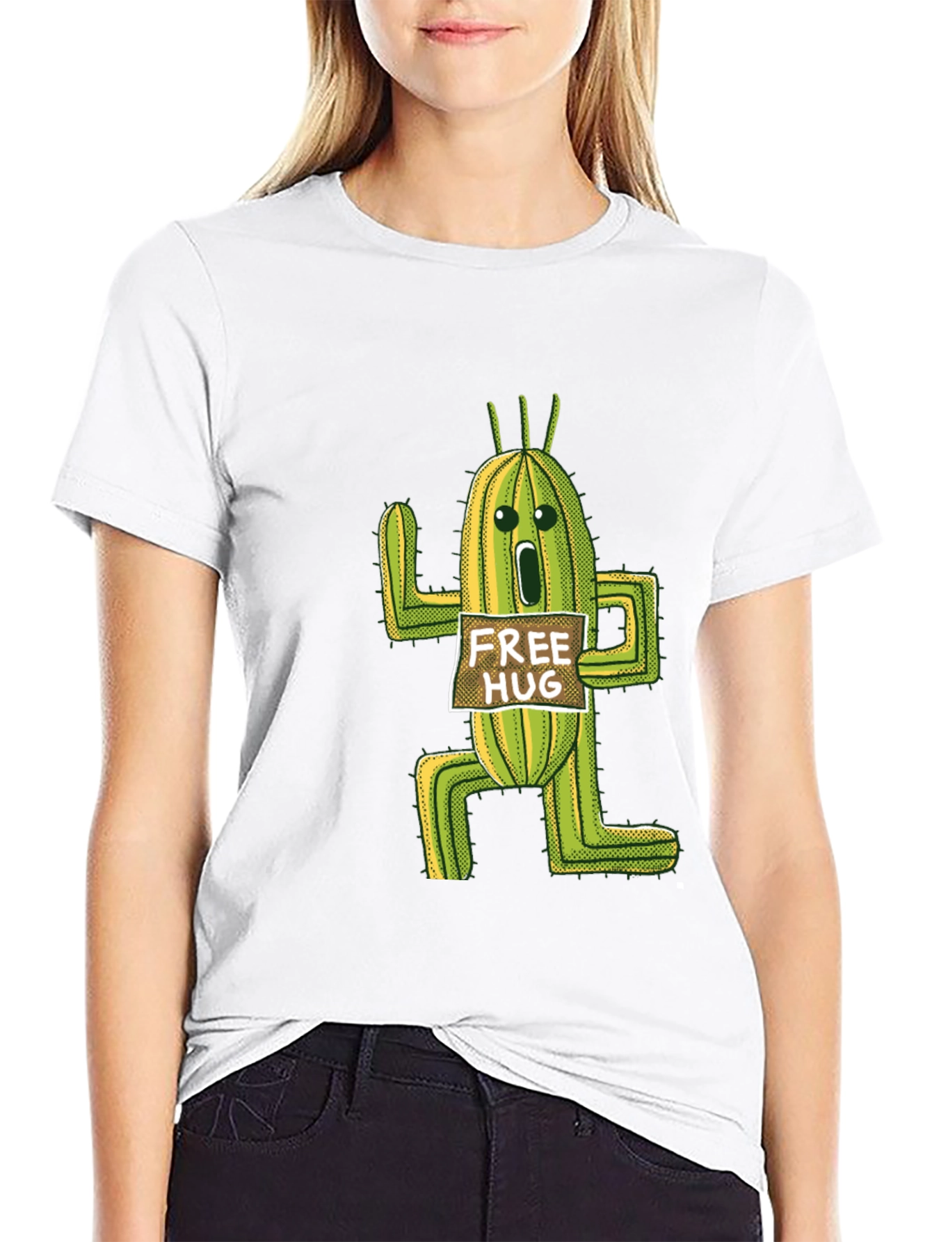 Cactus Free Hug T-Shirt - Funny Graphic Tee