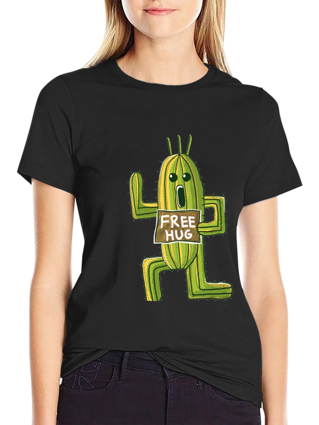Cactus Free Hug T-Shirt - Funny Graphic Tee