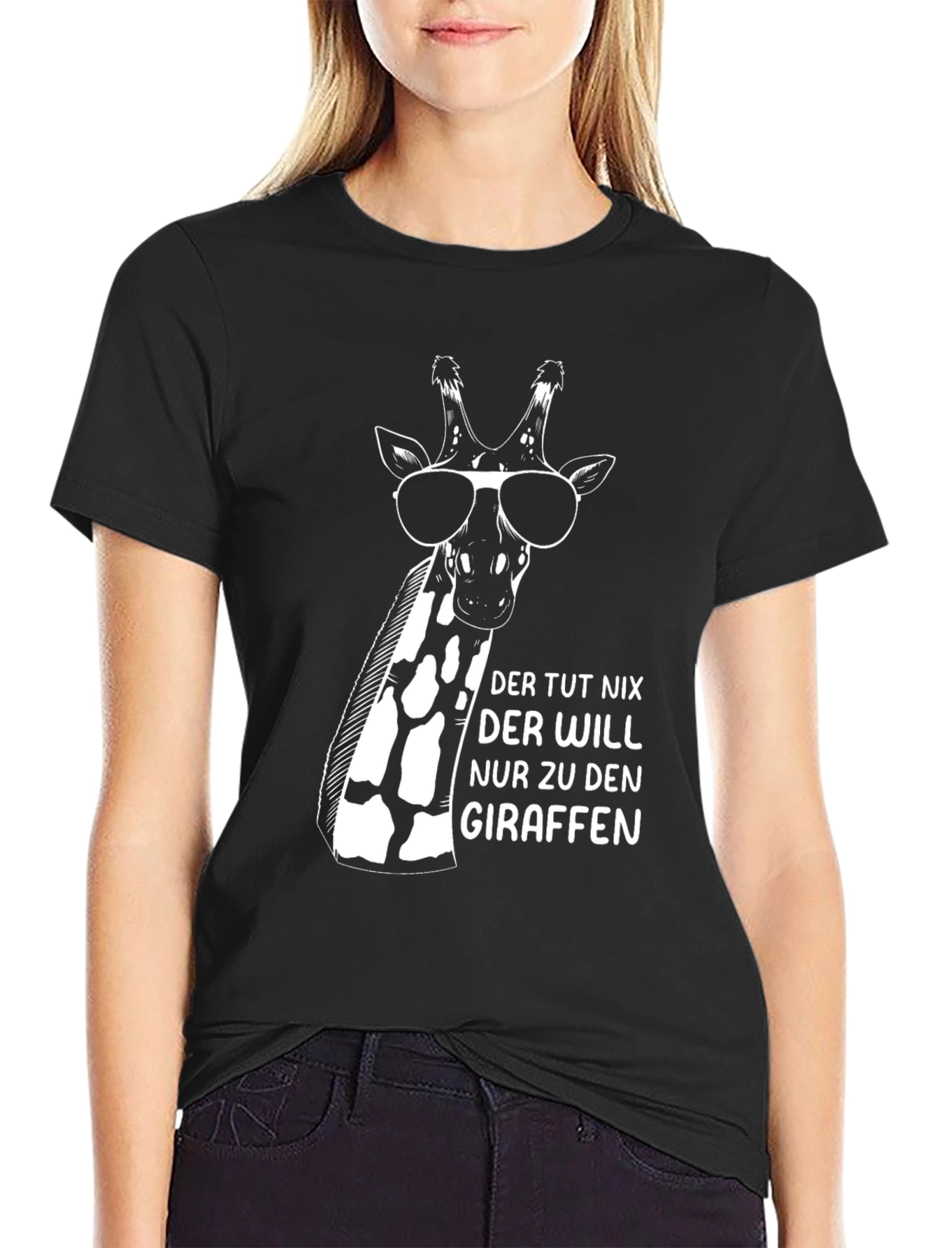 Cool Giraffe T-Shirt - Der Tut Nix