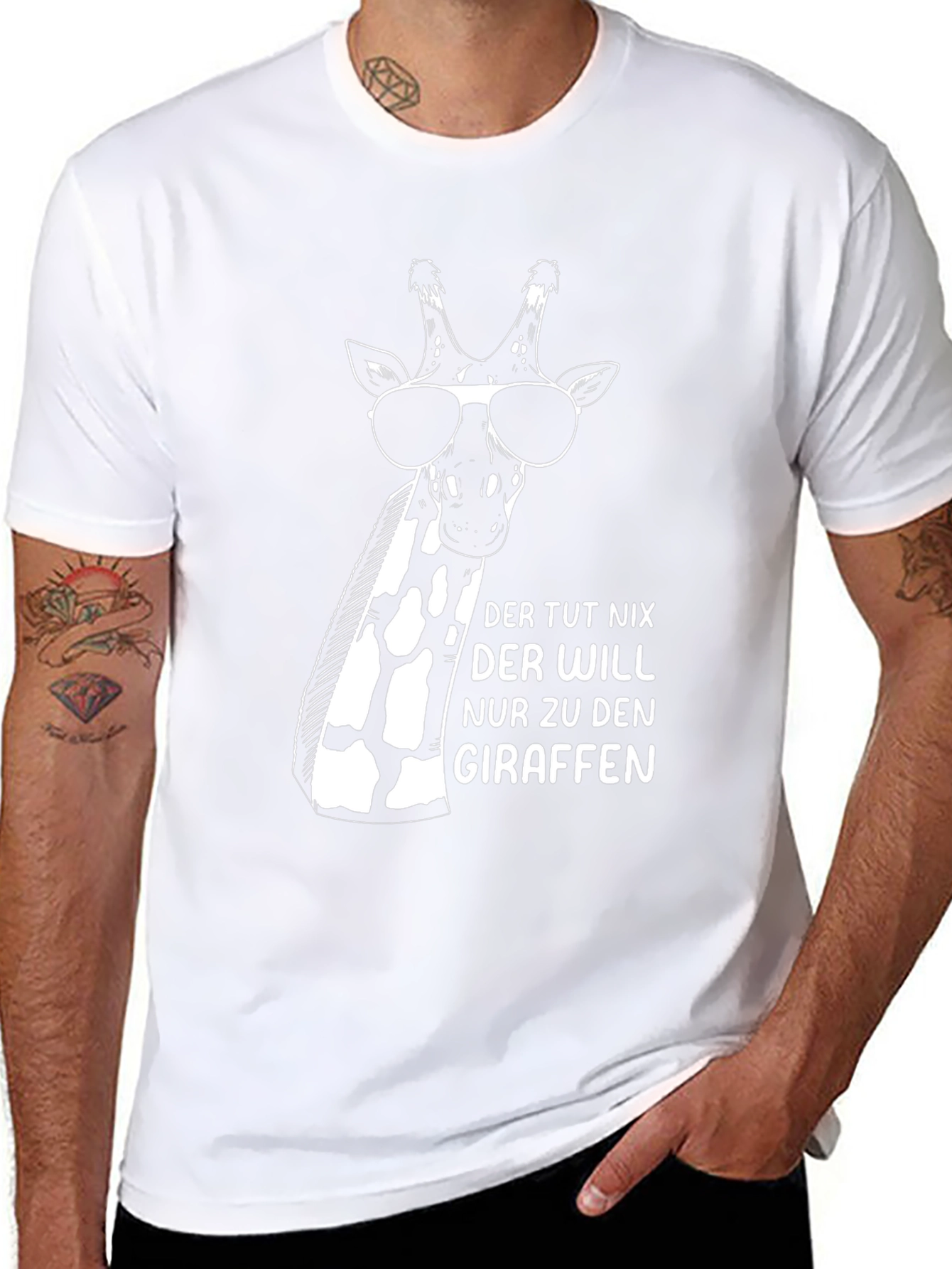 Cool Giraffe T-Shirt - Der Tut Nix