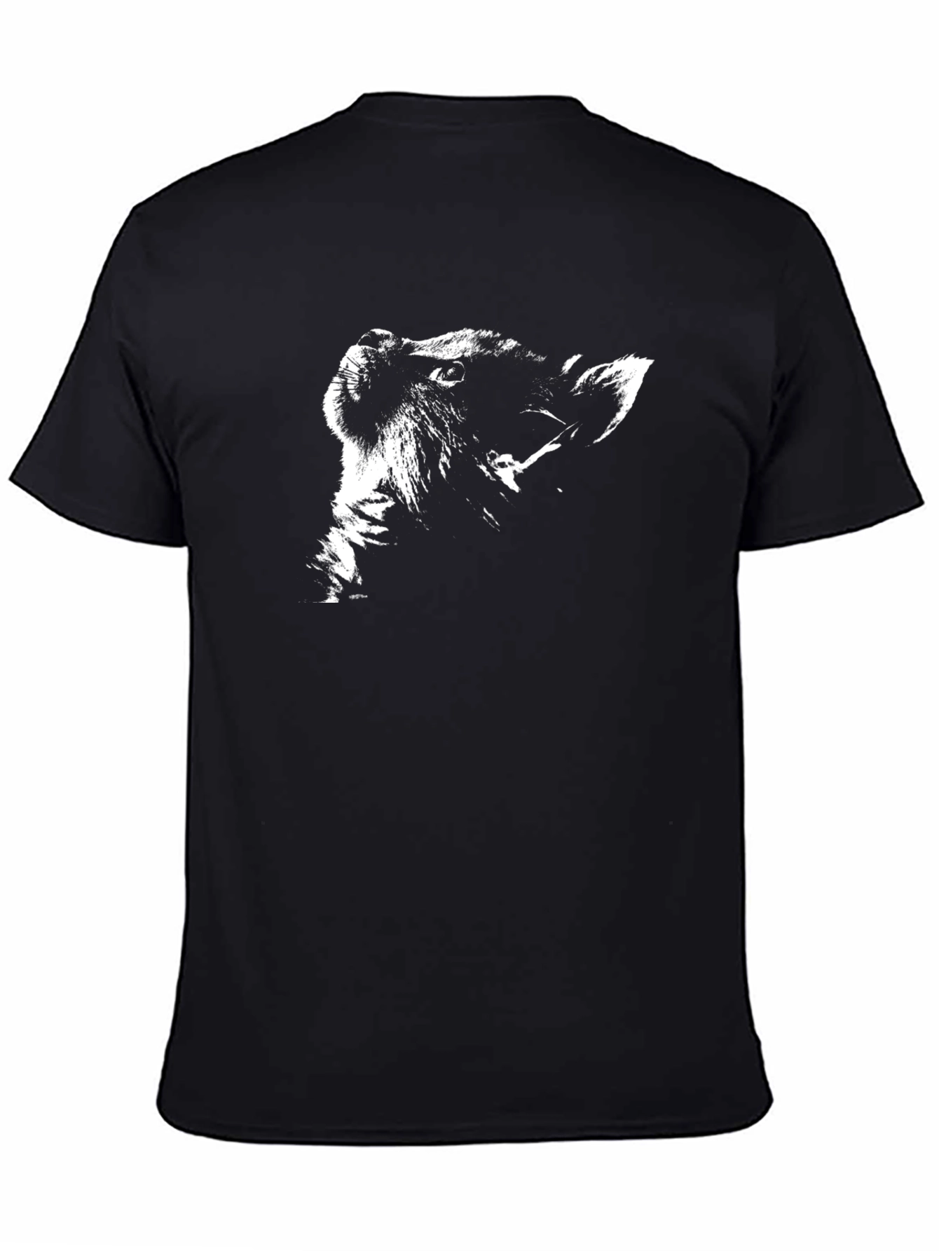 Lion Graphic Black T-Shirt