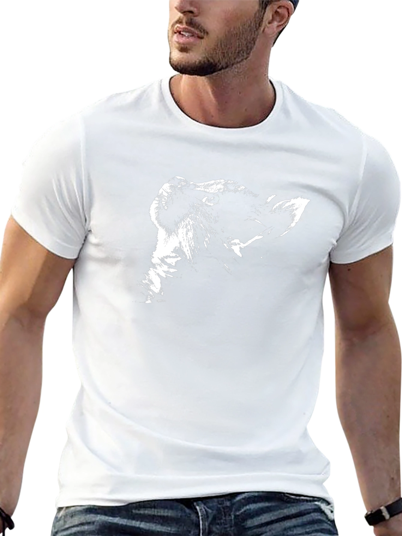 Lion Graphic Black T-Shirt