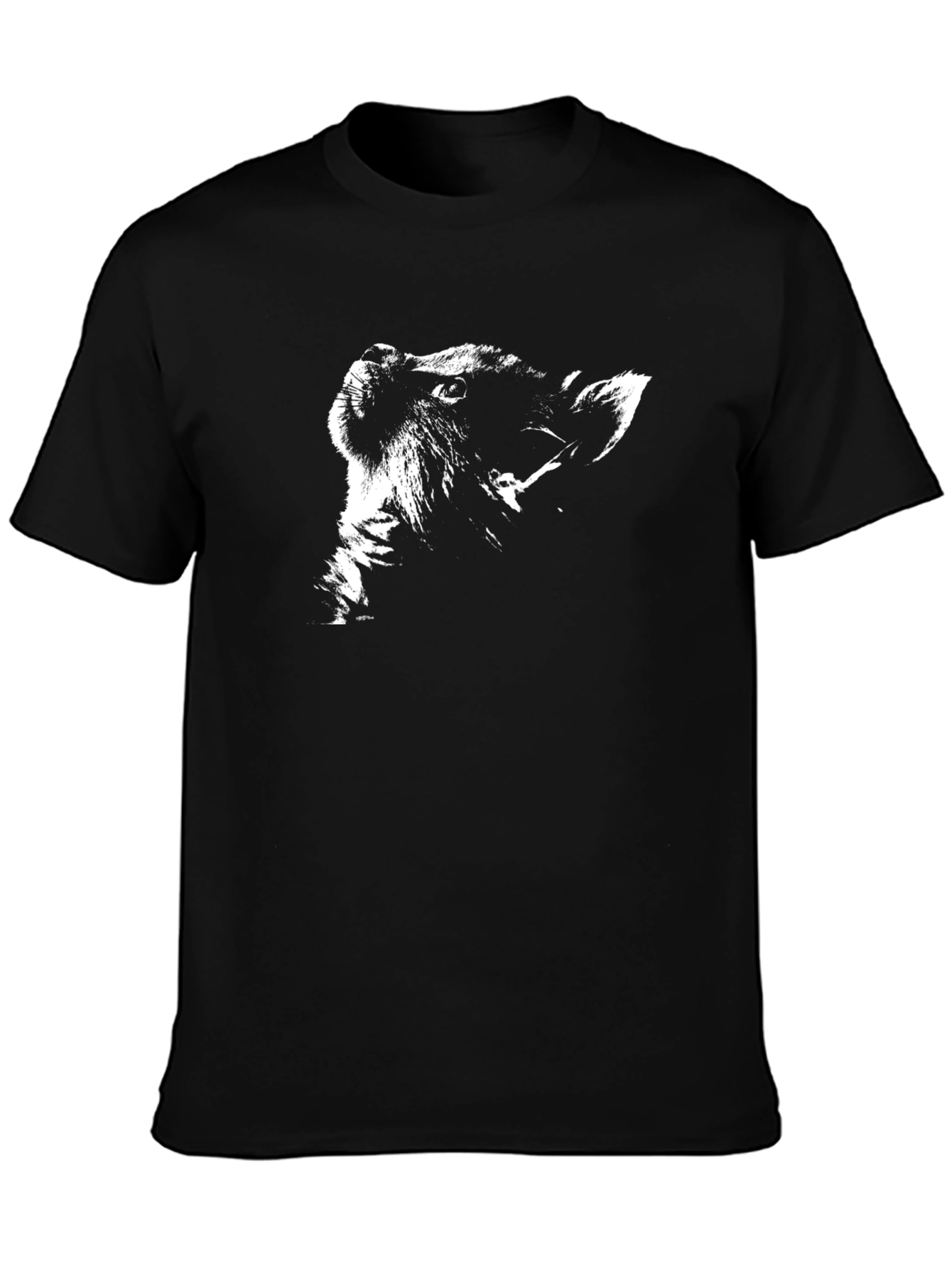 Lion Graphic Black T-Shirt