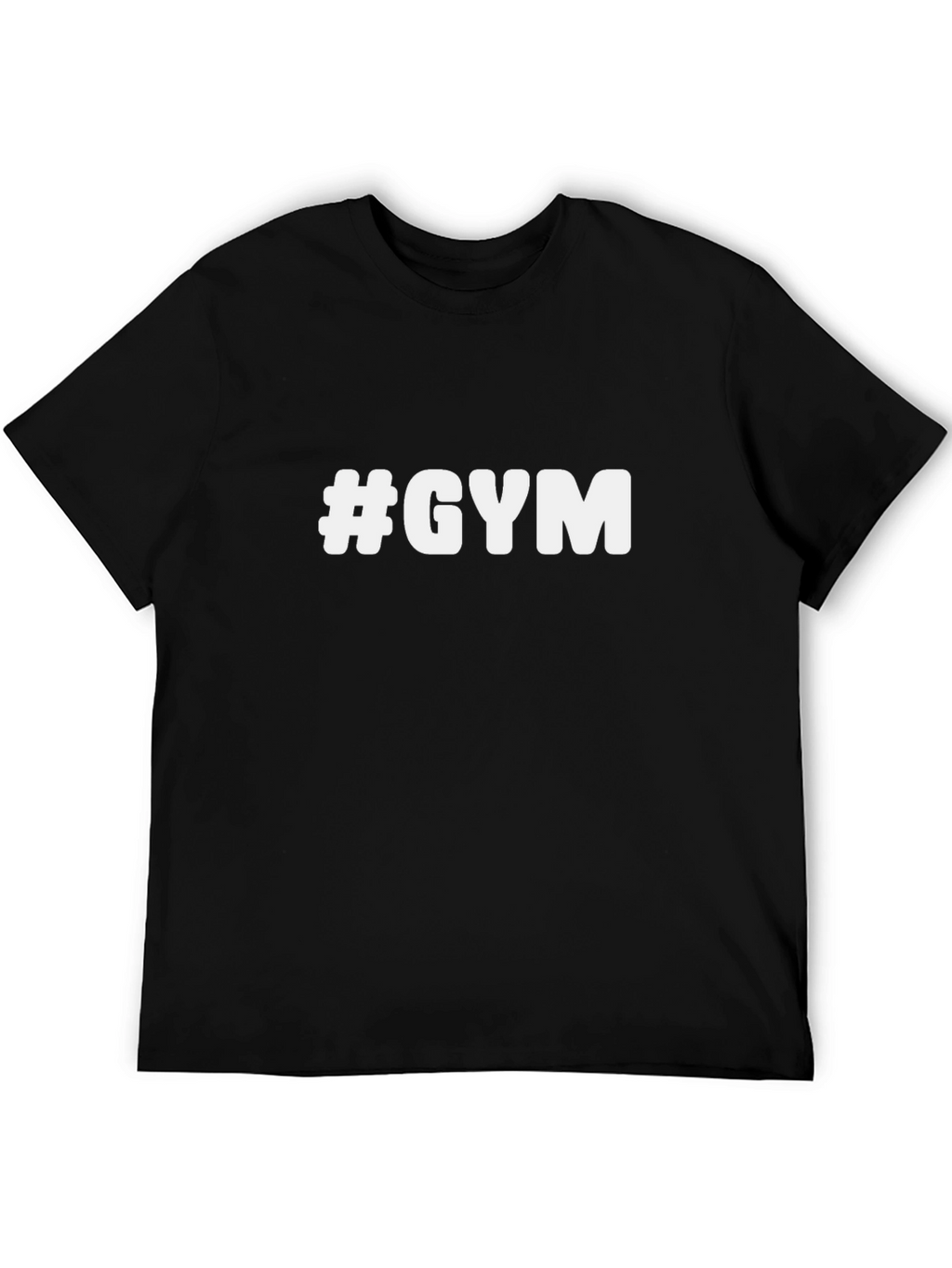 #GYM Black Cotton T-Shirt - Workout Ready