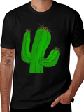 Cactus Graphic T-Shirt - Black