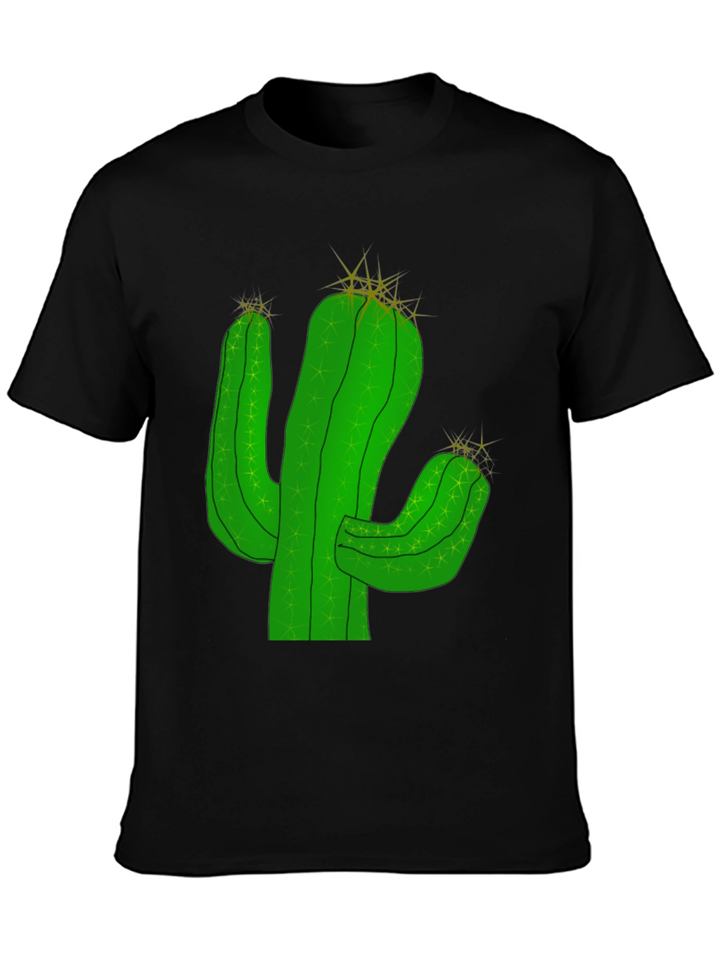 Cactus Graphic T-Shirt - Black