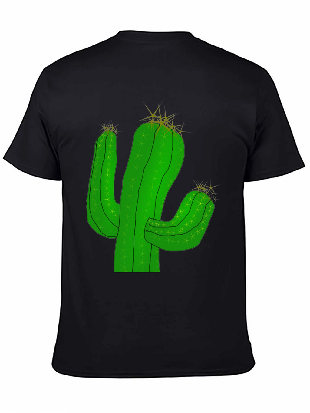 Cactus Graphic T-Shirt - Black