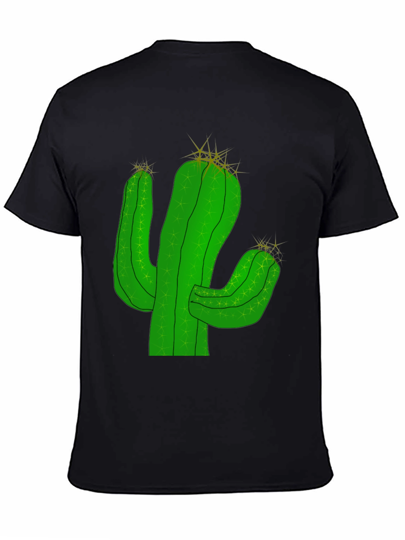 Cactus Graphic T-Shirt - Black