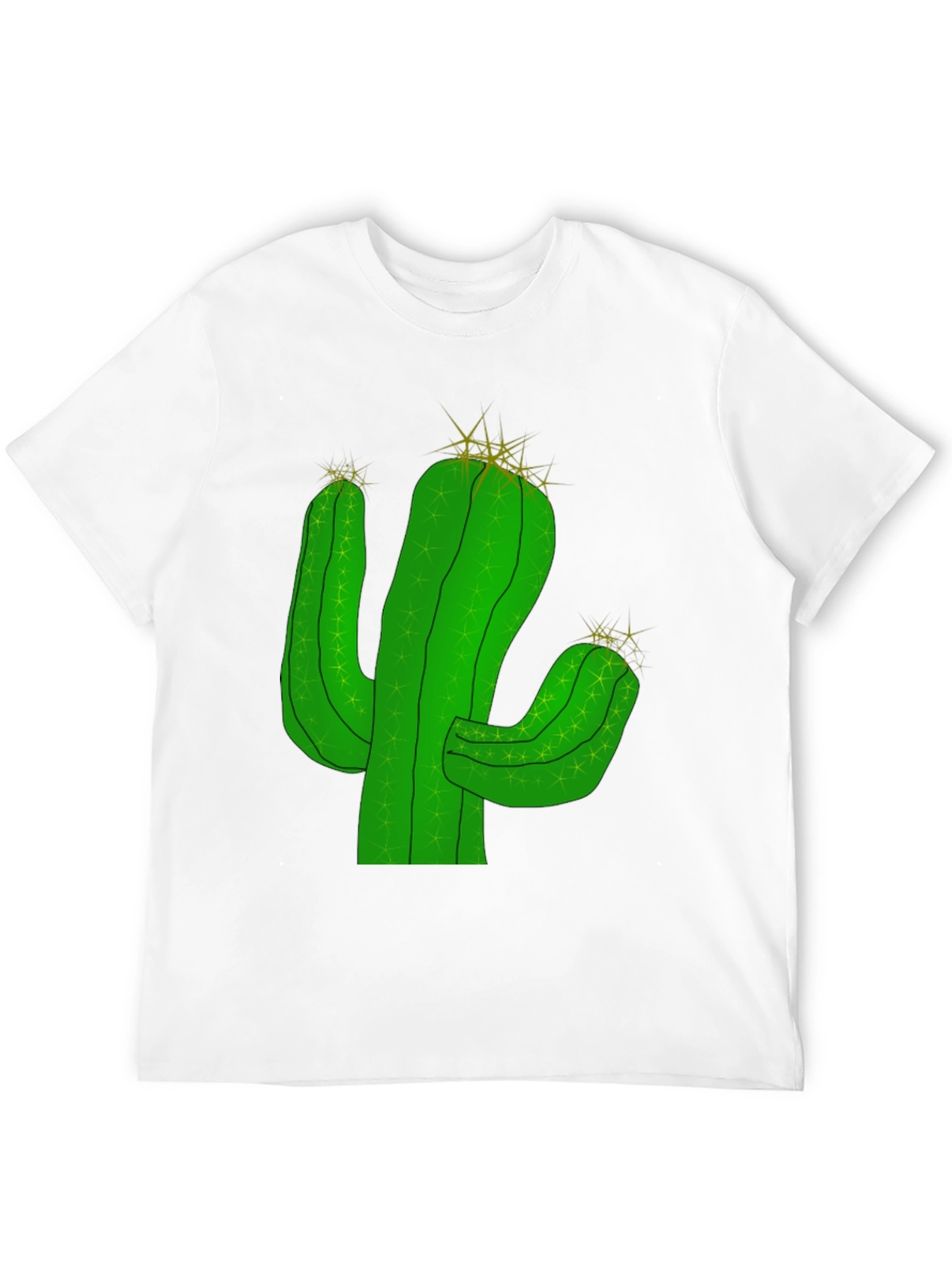 Cactus Graphic T-Shirt - Black