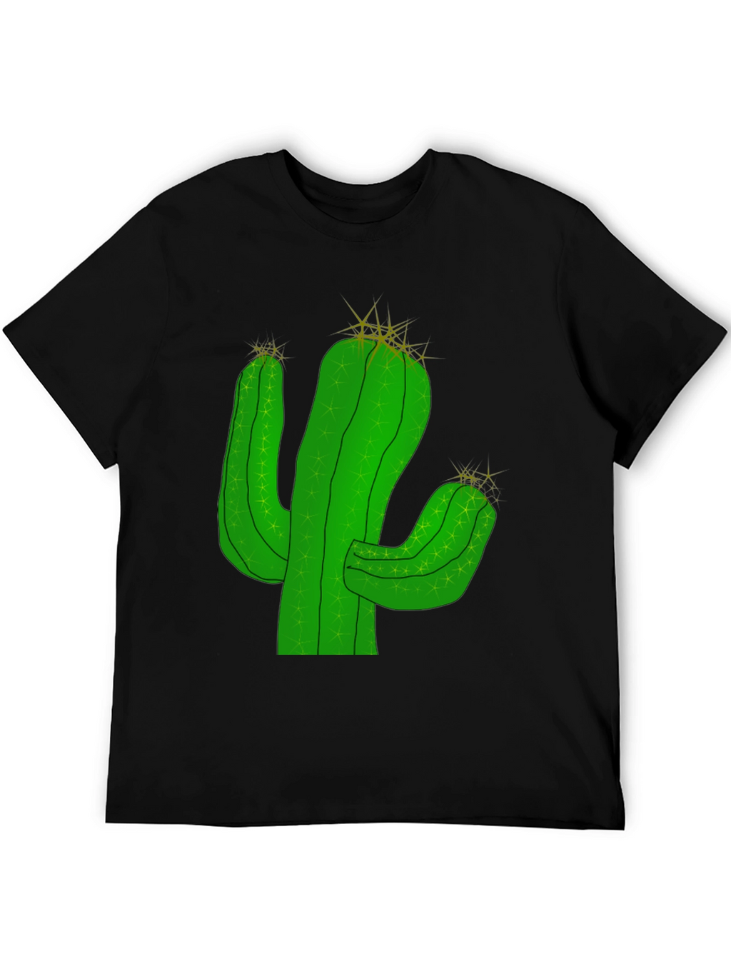 Cactus Graphic T-Shirt - Black