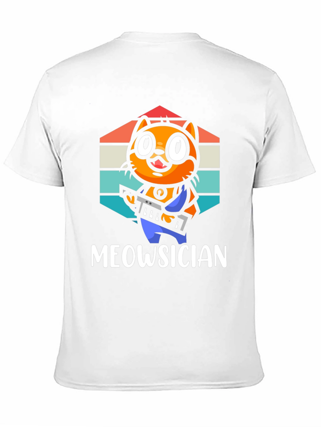 Meowsician Cat T-Shirt - Music Lover Tee