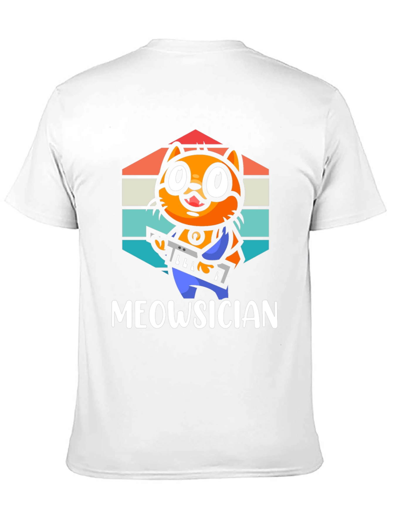 Meowsician Cat T-Shirt - Music Lover Tee