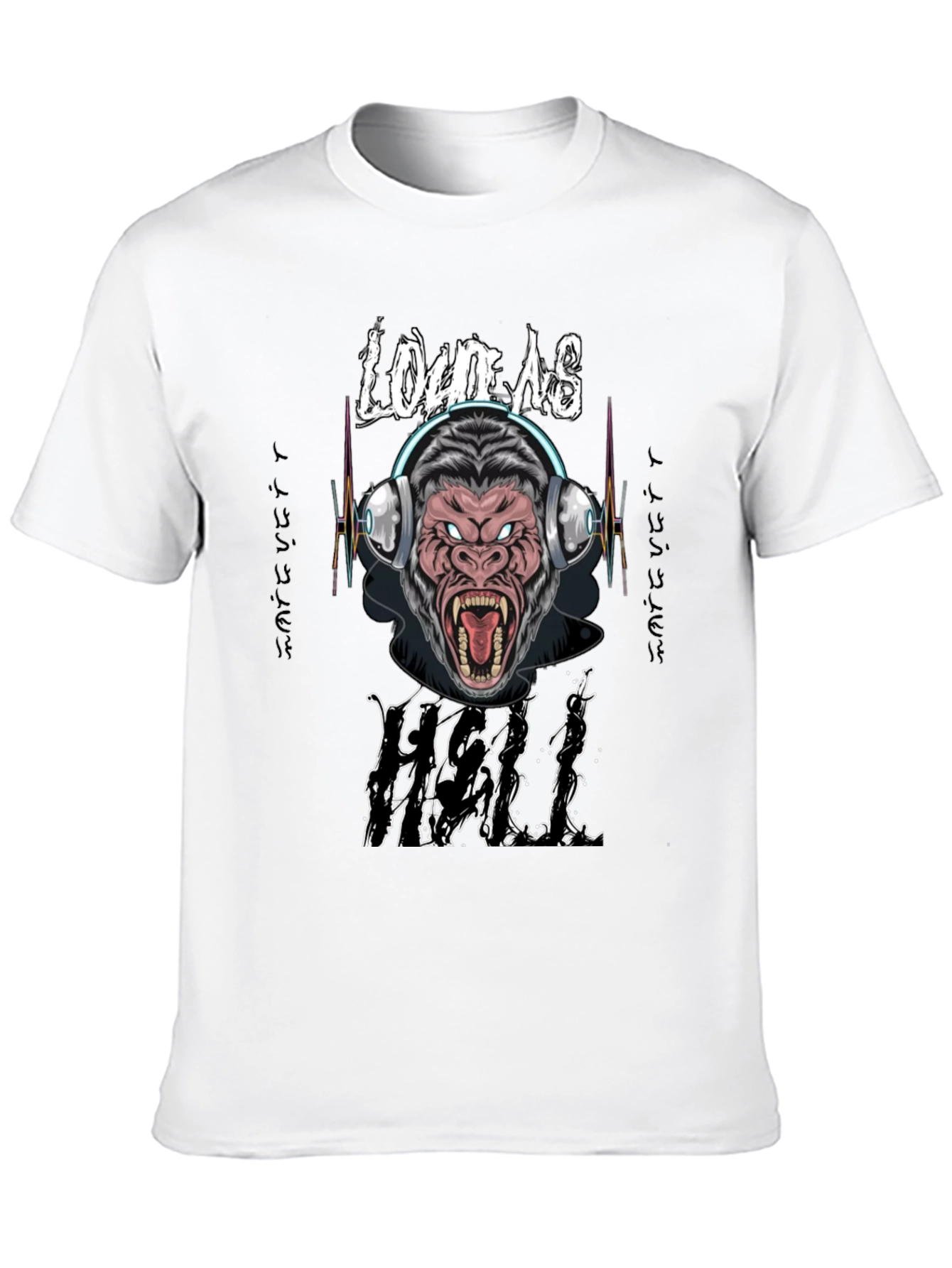Loud As Hell Gorilla Graphic T-Shirt
