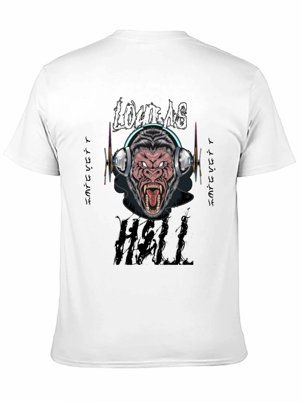 Loud As Hell Gorilla Graphic T-Shirt