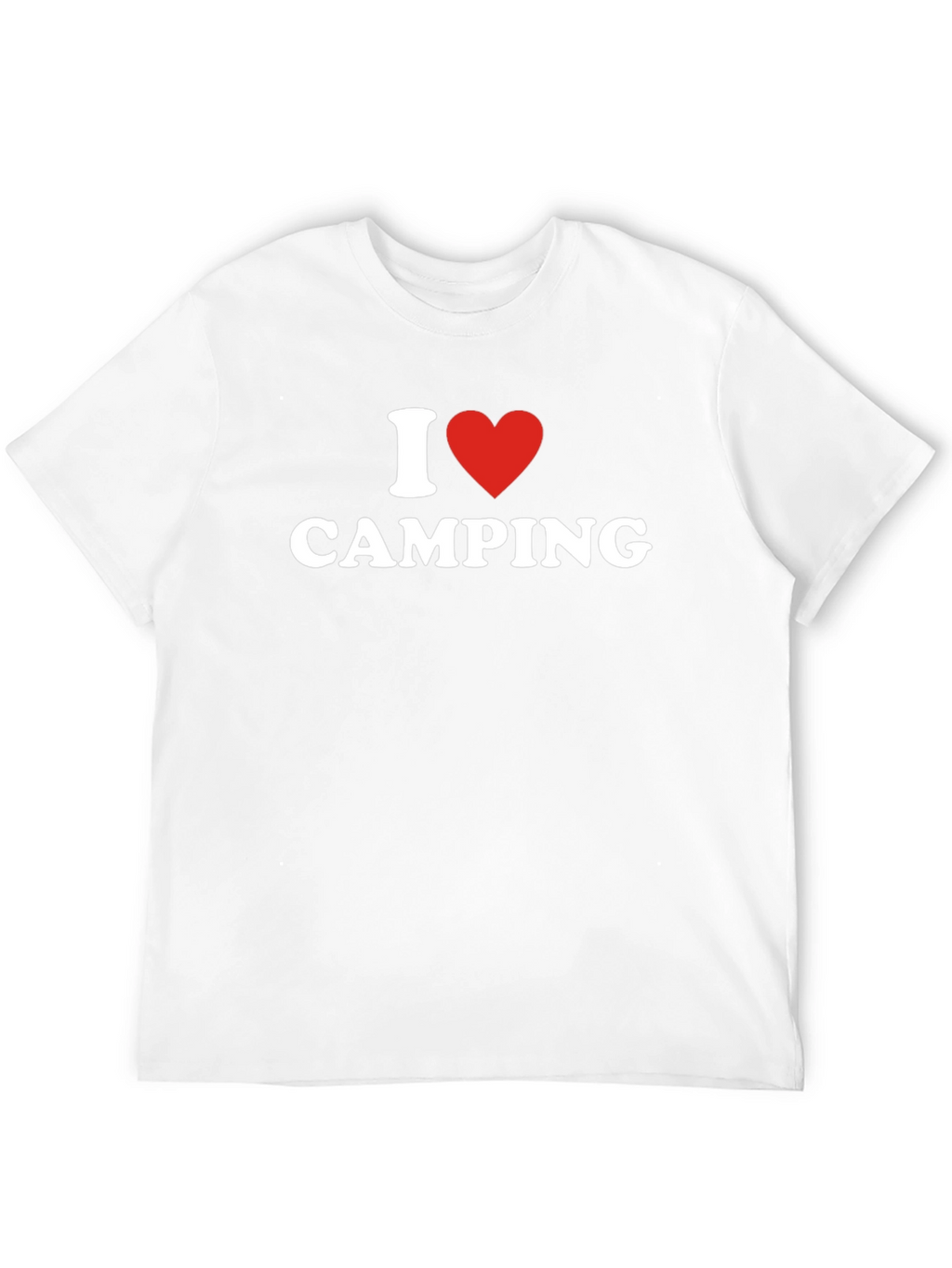 I Heart Camping T-Shirt - Black Cotton Blend Tee